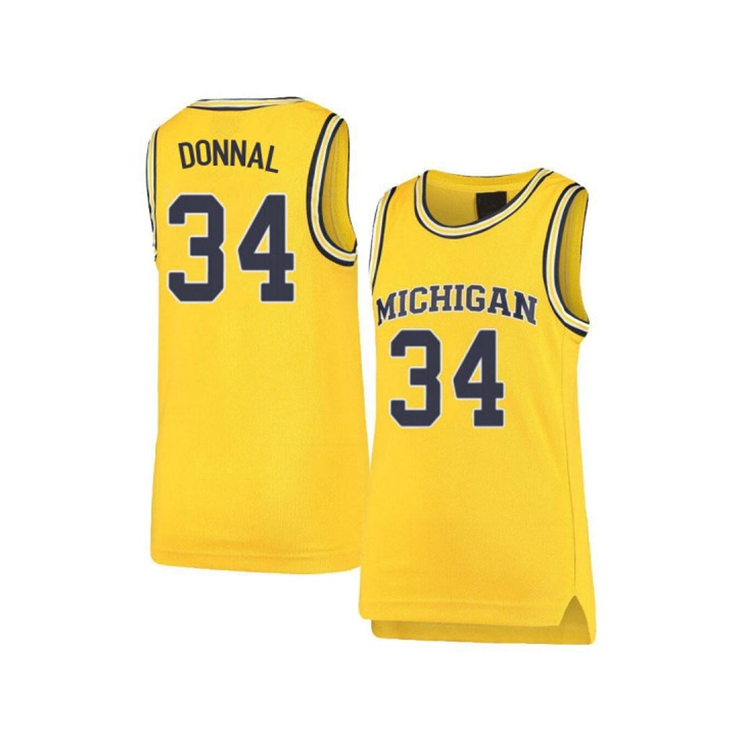 NCAAB Mark Donnal Michigan Wolverines 34 Jersey