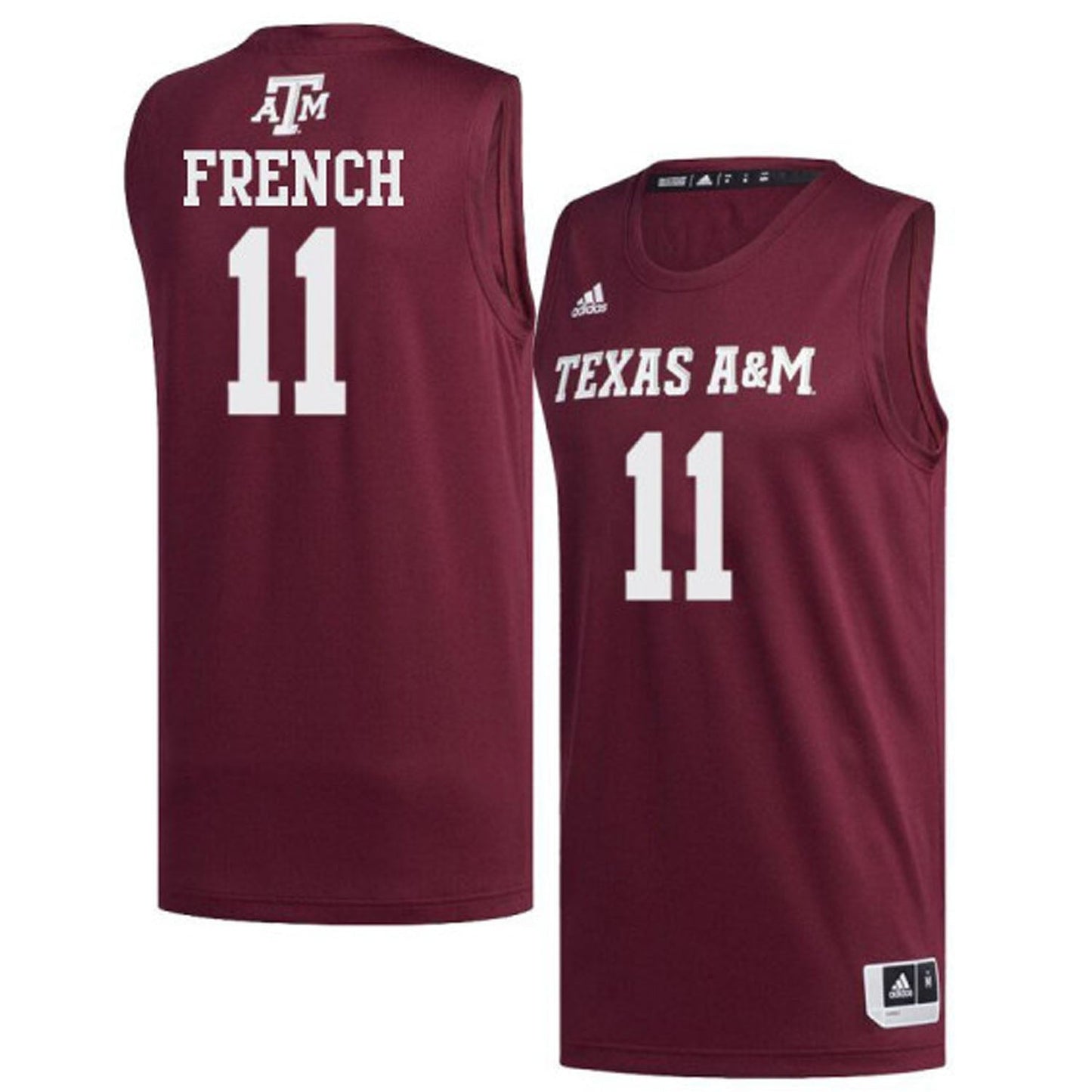 NCAAB Mark French Texas A&M 11 Jersey