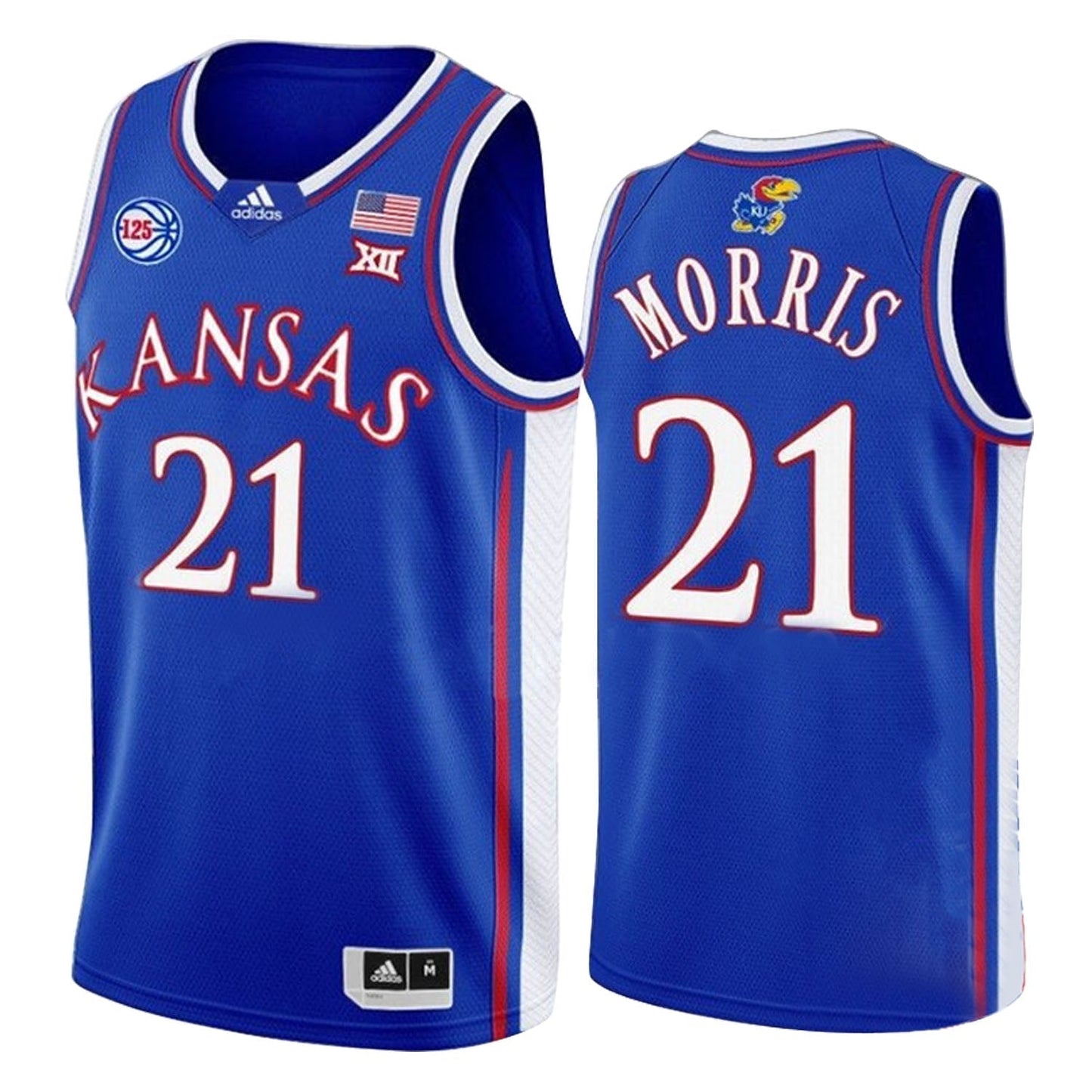 NCAAB Markieff Morris Kansas Jayhawks 21 Jersey