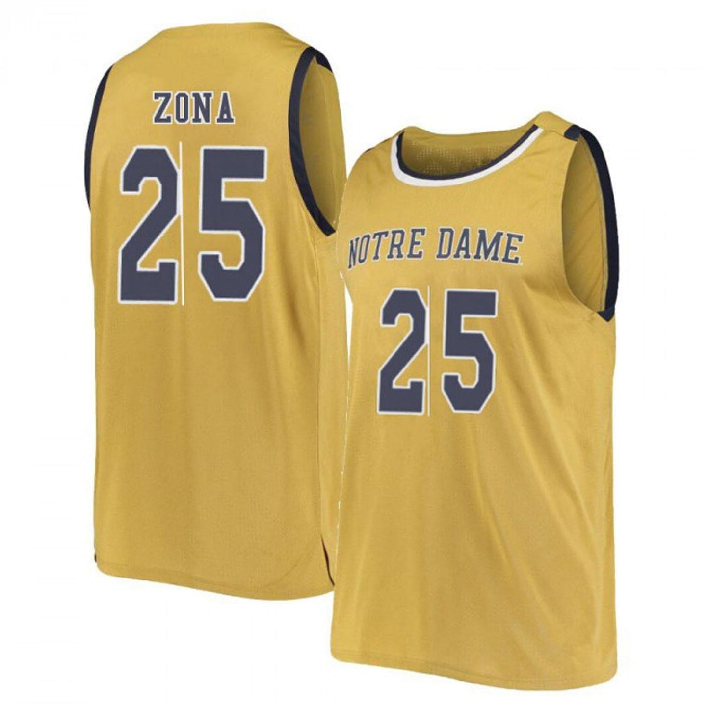 NCAAB Matt Zona Notre Dame Fighting Irish 25 Jersey