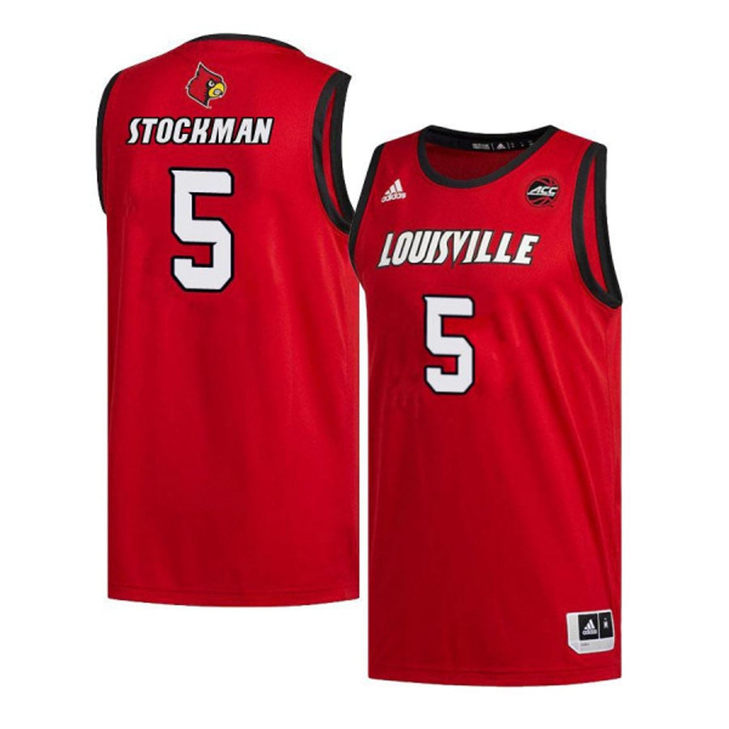 NCAAB Matz Stockman Louisville Cardinals 5 Jersey