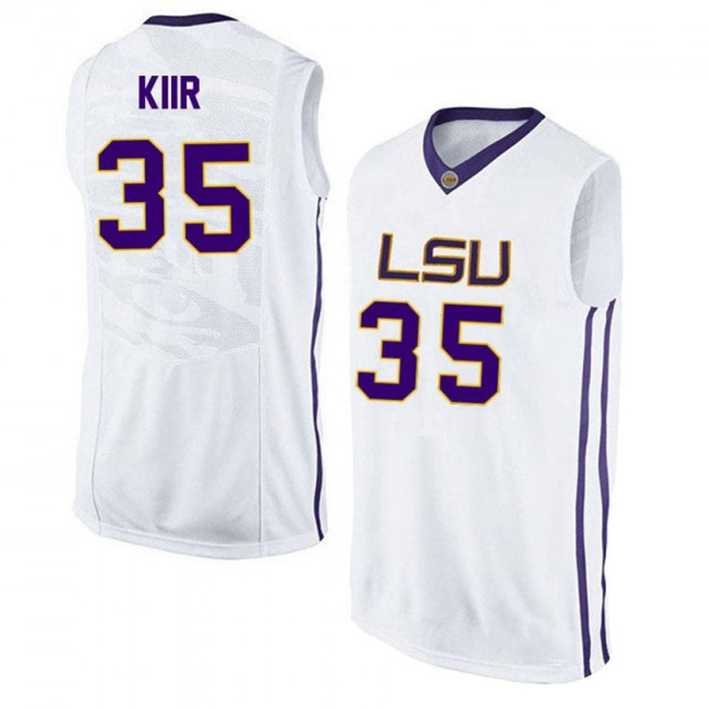 NCAAB Mayan Kiir LSU Tigers 35 Jersey
