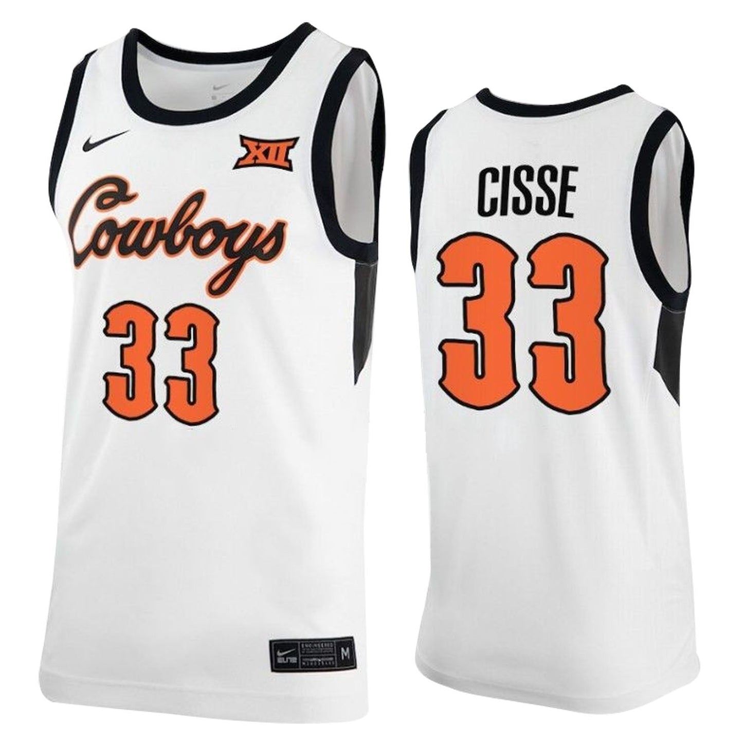 NCAAB Moussa Cisse OSU Cowboys 33 Jersey
