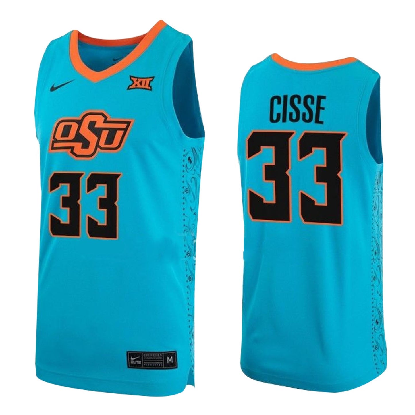 NCAAB Moussa Cisse OSU Cowboys 33 Jersey
