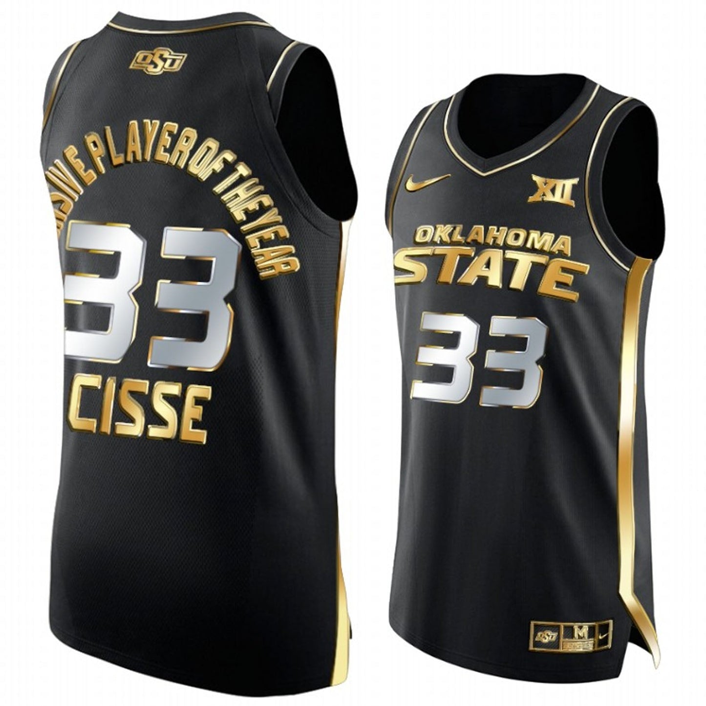 NCAAB Moussa Cisse OSU Cowboys 33 Jersey