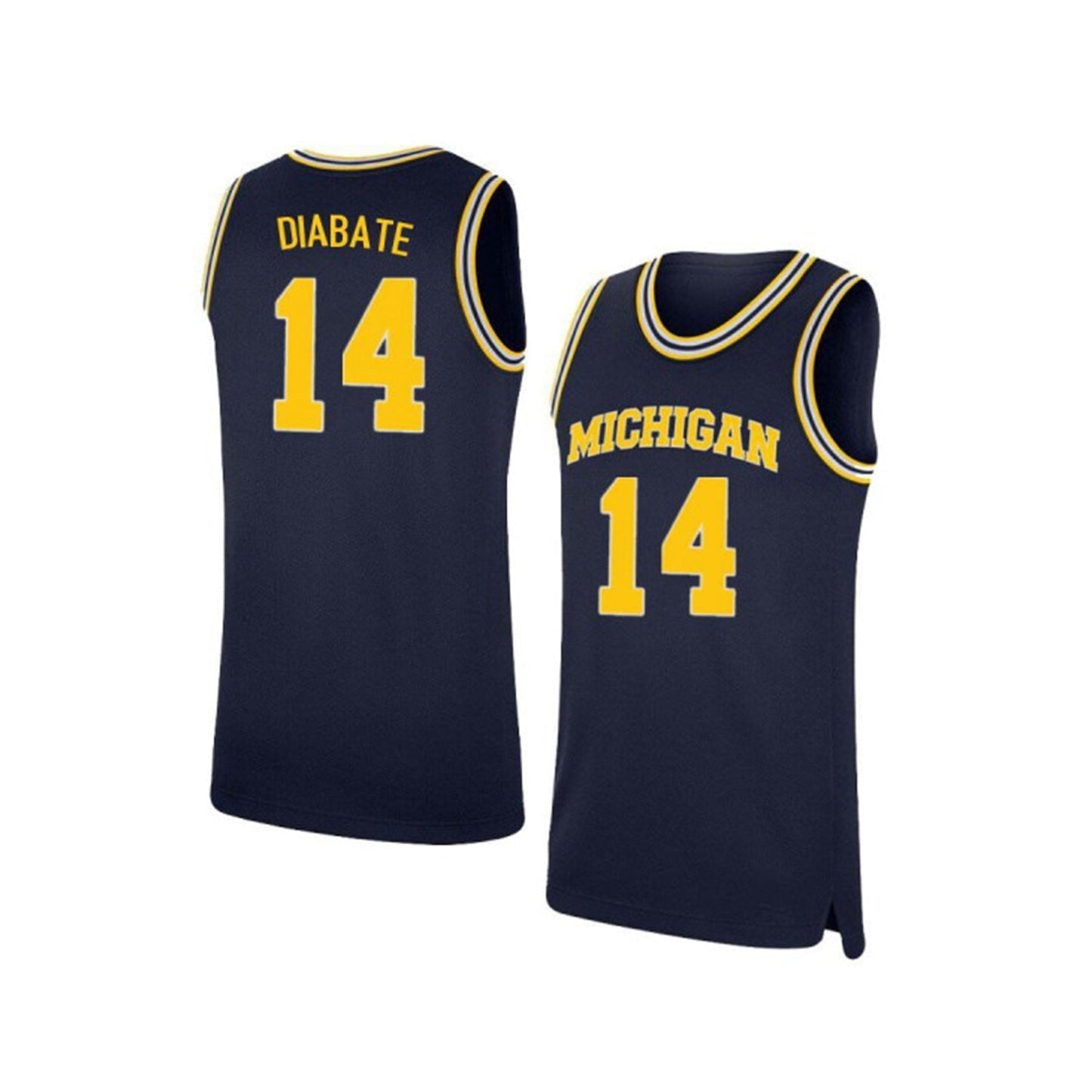 NCAAB Moussa Diabate Michigan Wolverines 14 Jersey