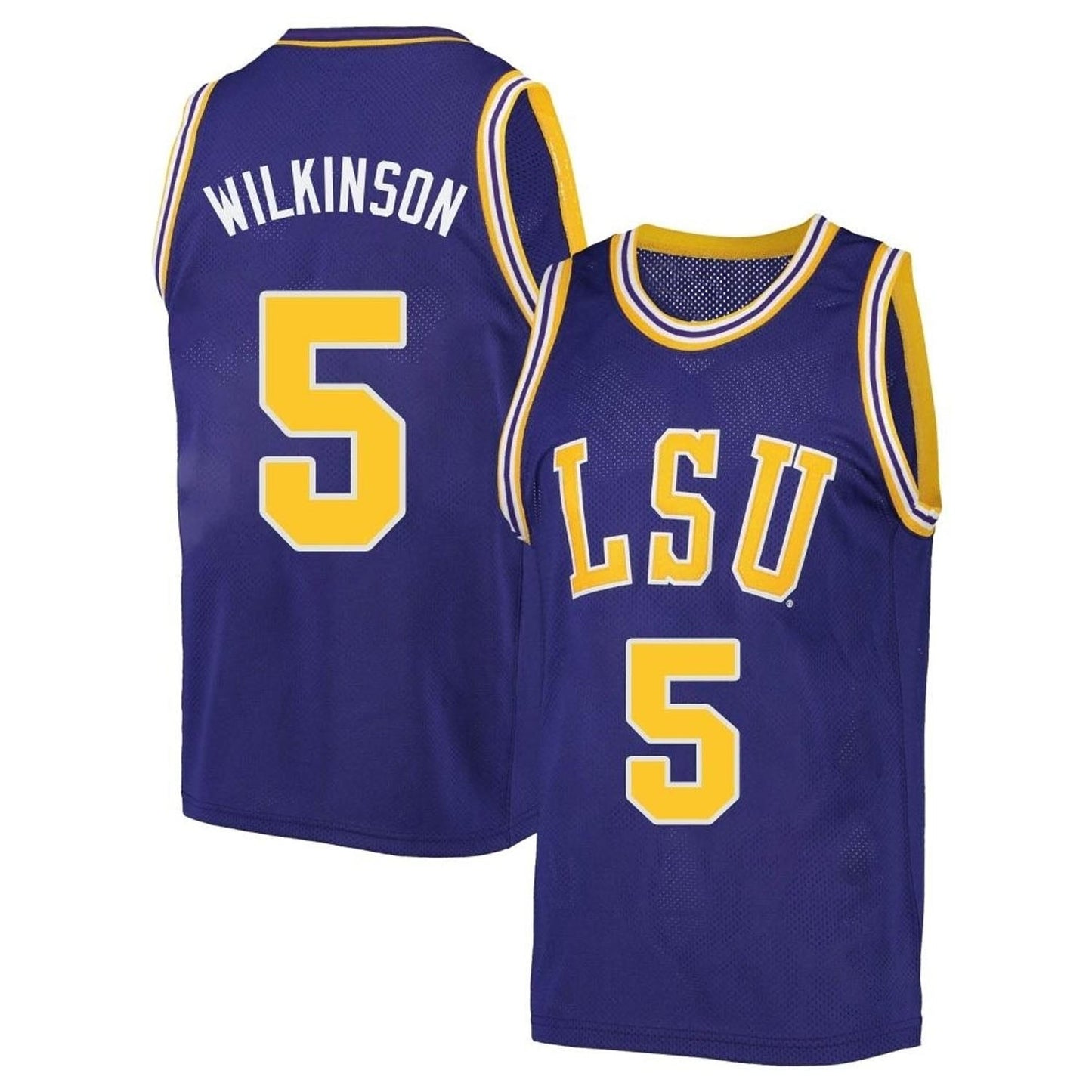 NCAAB Mwani Wilkinson LSU Tigers 5 Jersey