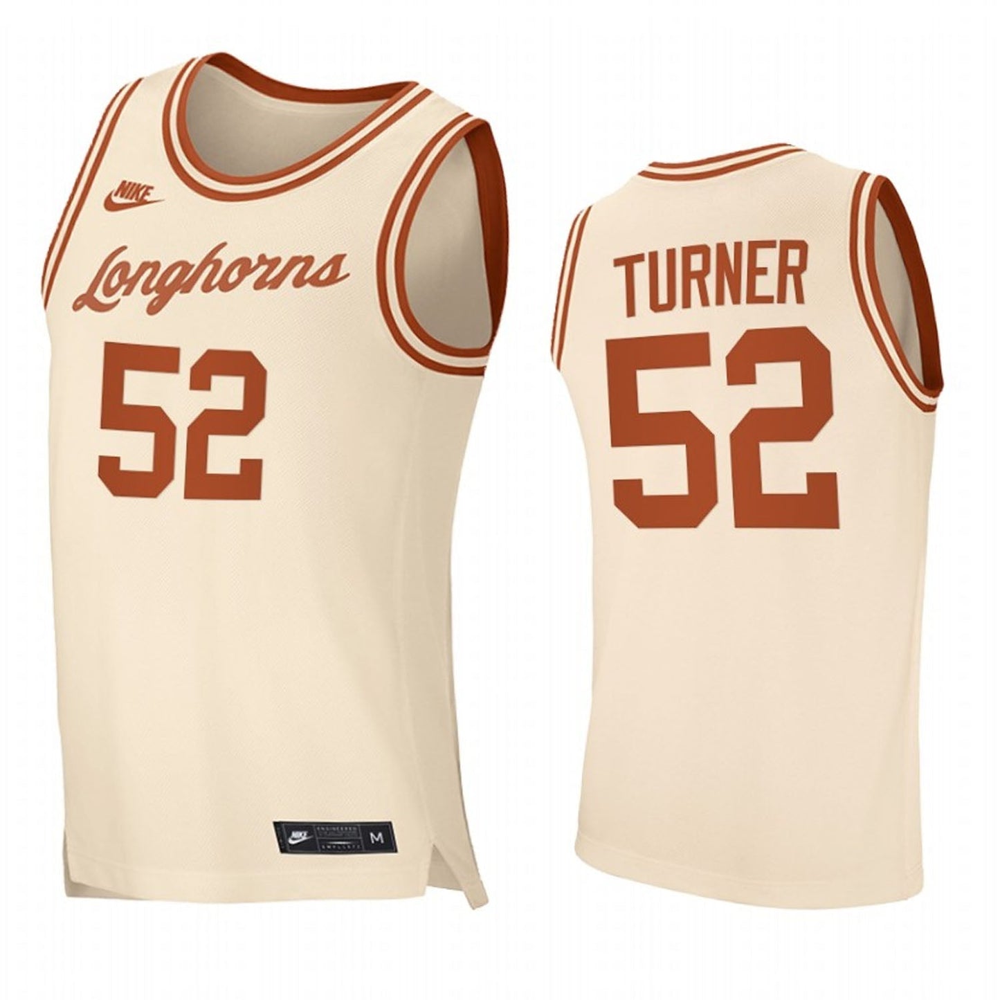 NCAAB Myles Turner 52 Texas Longhorns Jersey