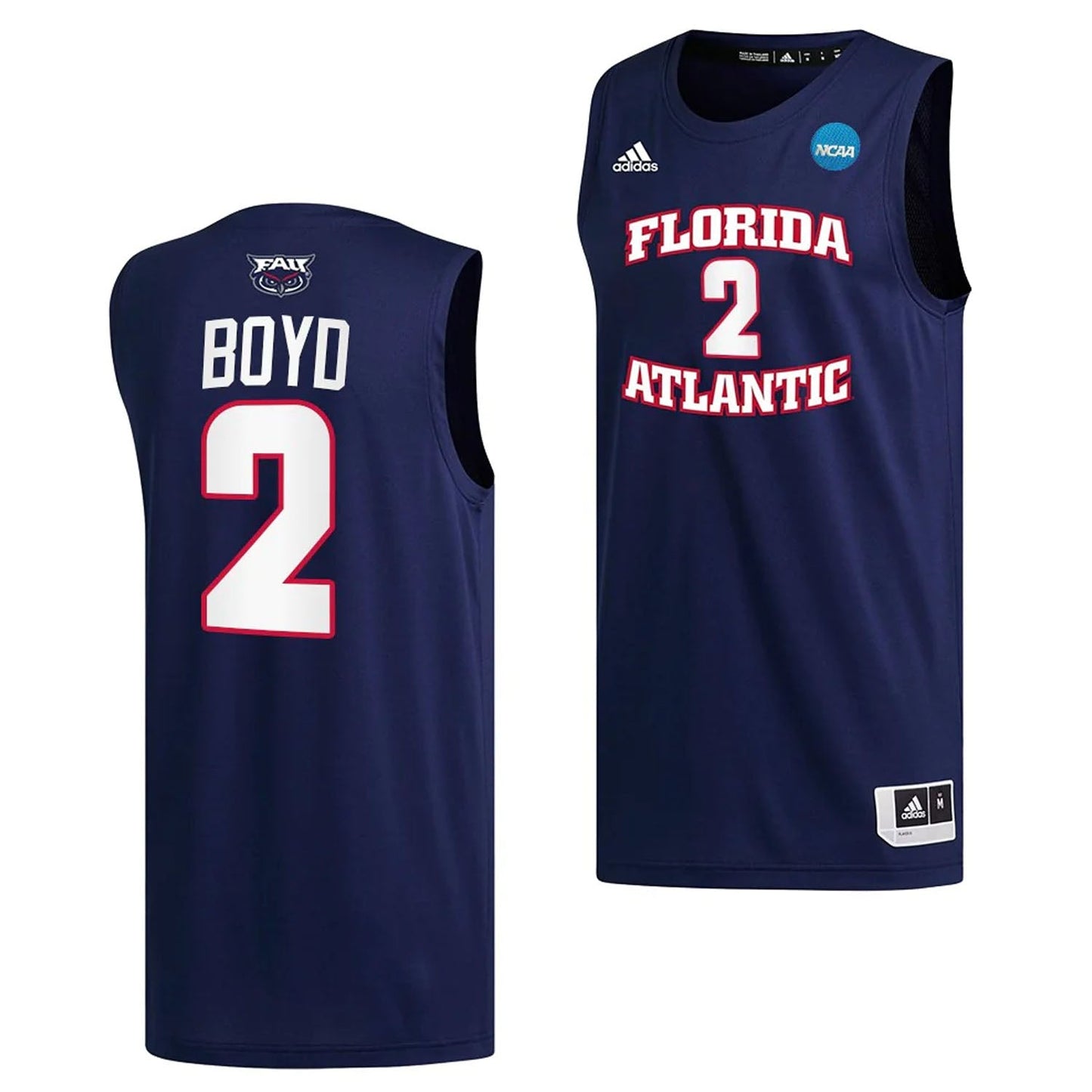 NCAAB Nicholas Boyd Florida Atlantic Owls 2 Jersey