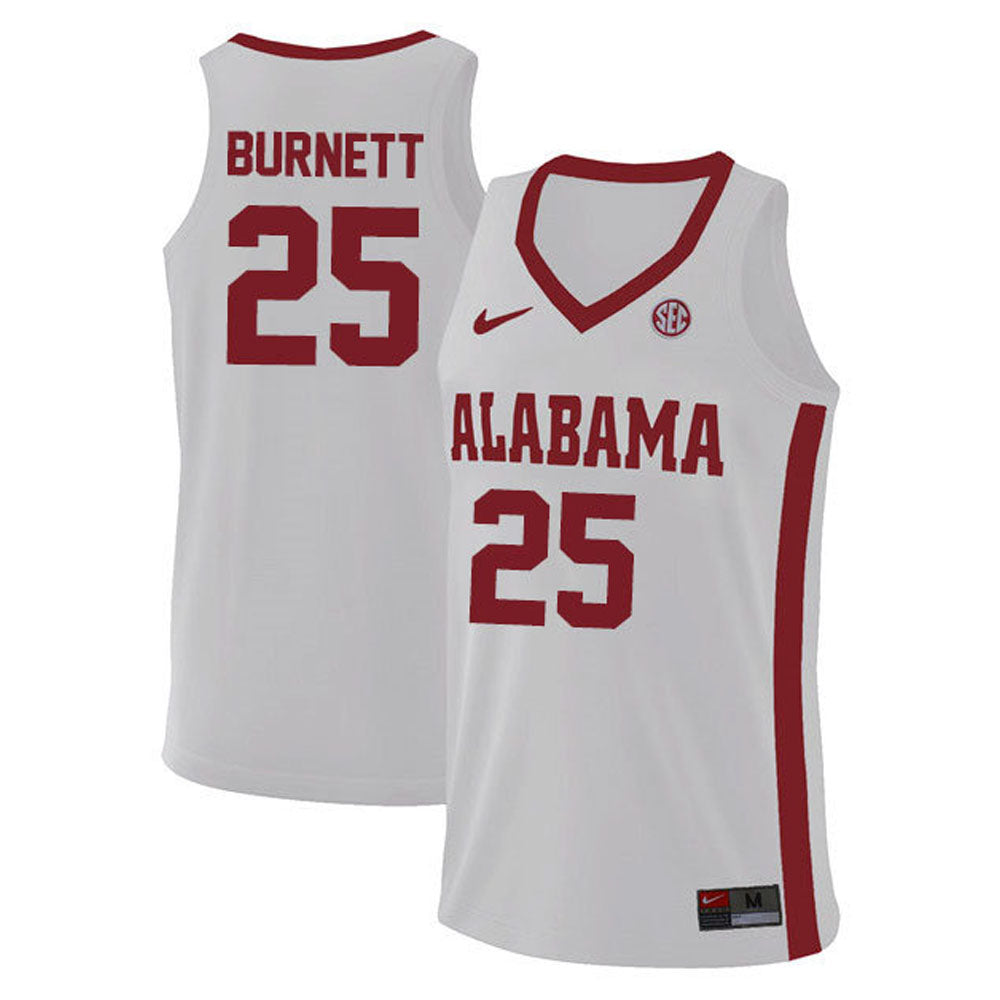 NCAAB Nimari Burnett Alabama Crimson Tide 25 Jersey