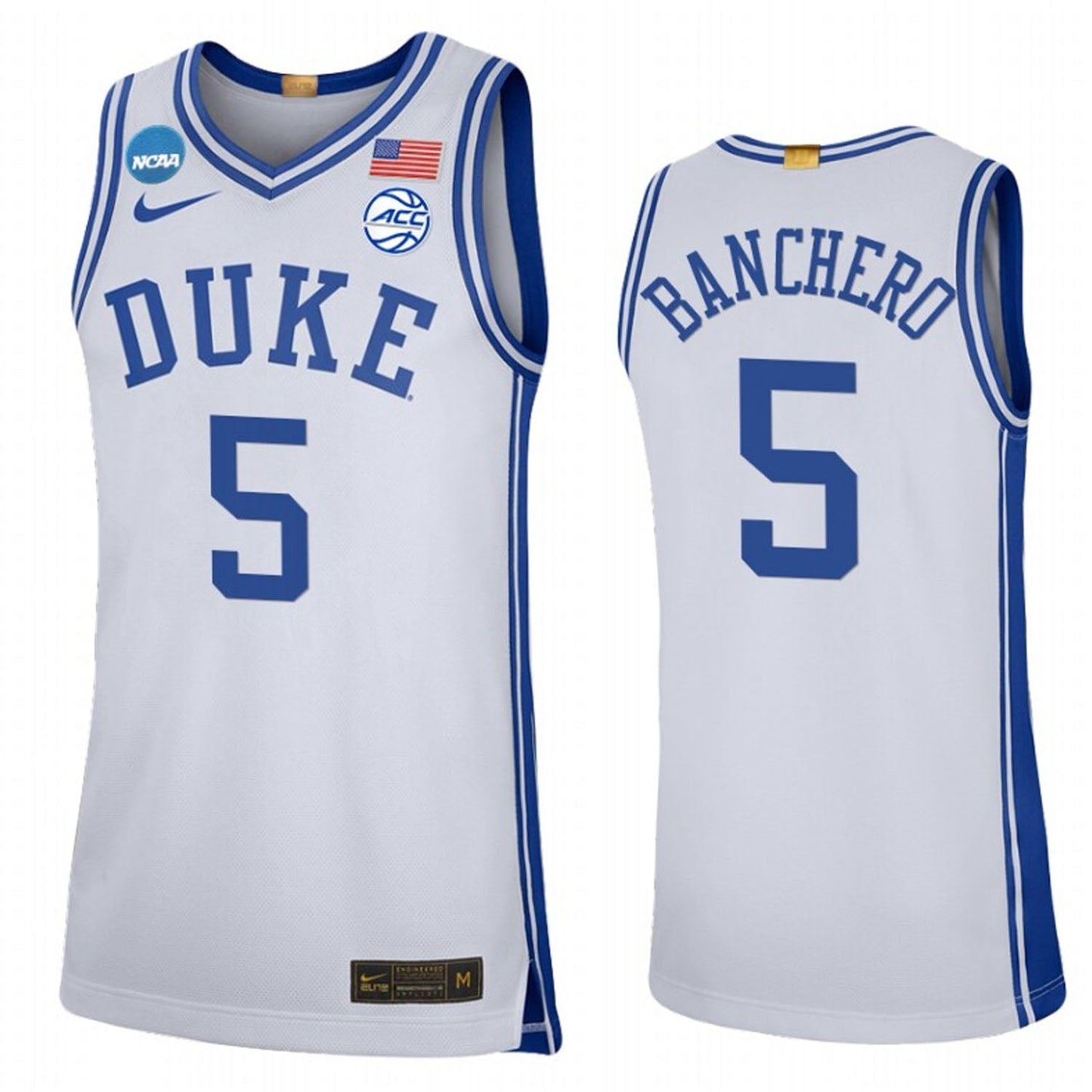 NCAAB Paolo Banchero Duke Blue Devils 5 Jersey