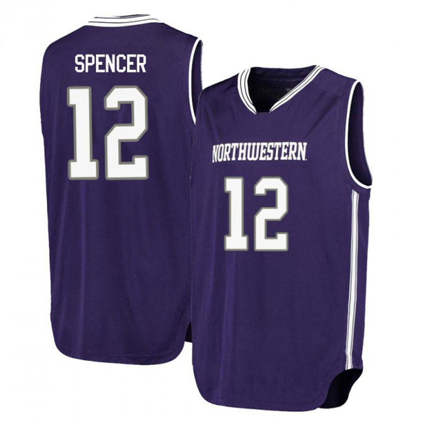 NCAAB Pat Spencer Northwestern Wildcats 12 Jersey