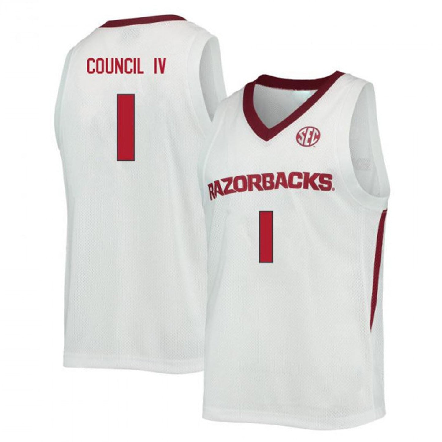NCAAB Ricky Council IV Arkansas Razorbacks 1 Jersey