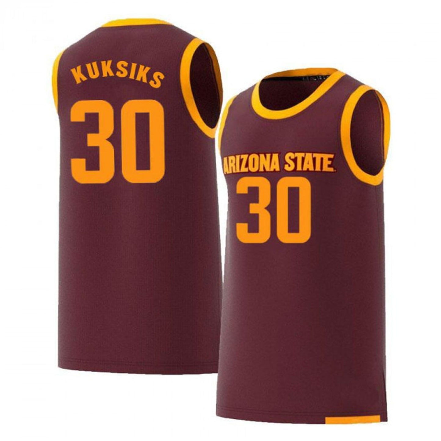 NCAAB Rihards Kuksiks Arizona State Sun Devils 30 Jersey