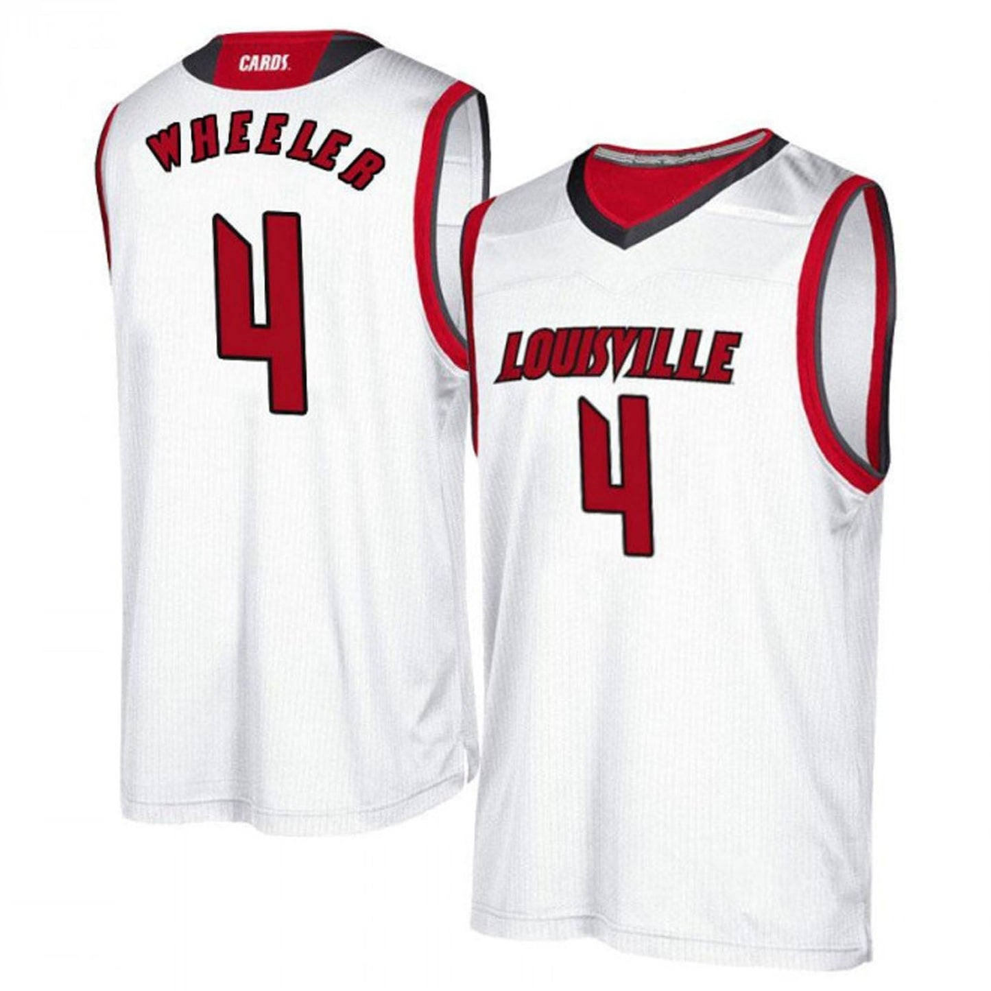 NCAAB Roosevelt Wheeler Louisville Cardinals 4 Jersey