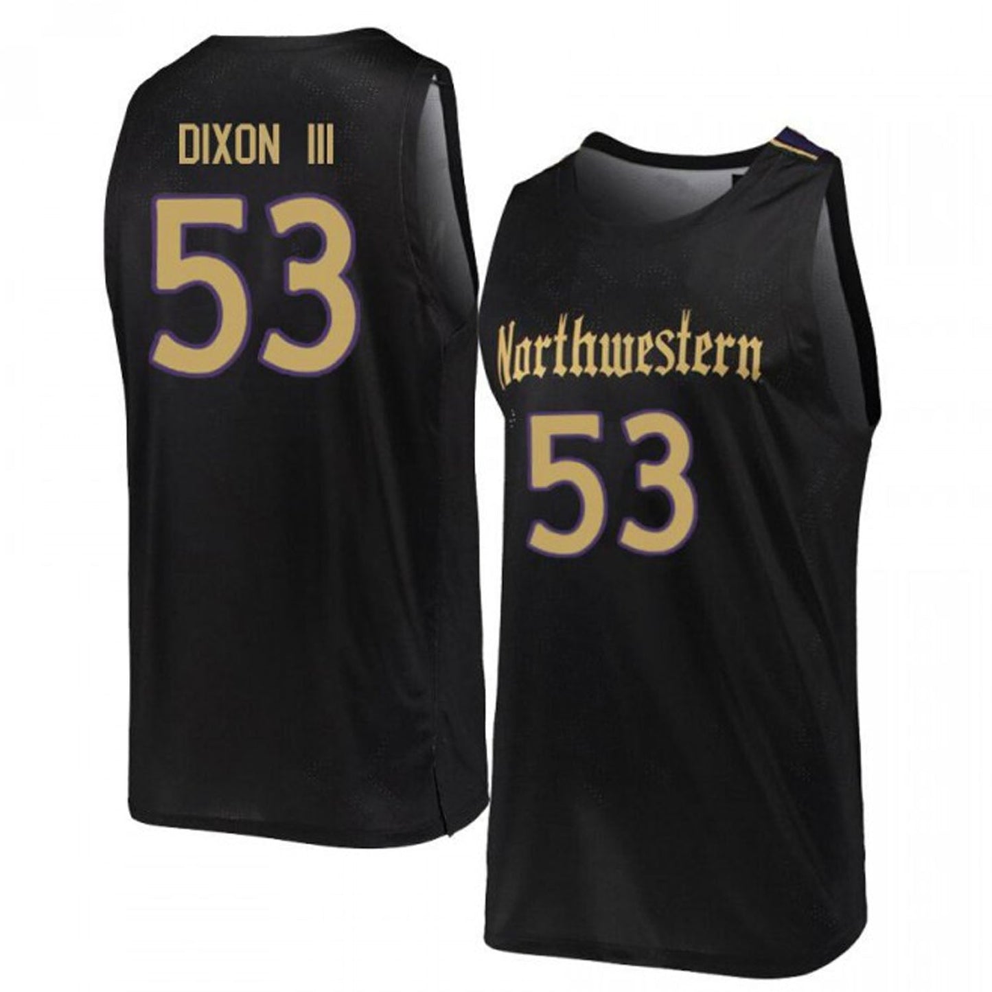 NCAAB Roy Dixon III Northwestern Wildcats 53 Jersey