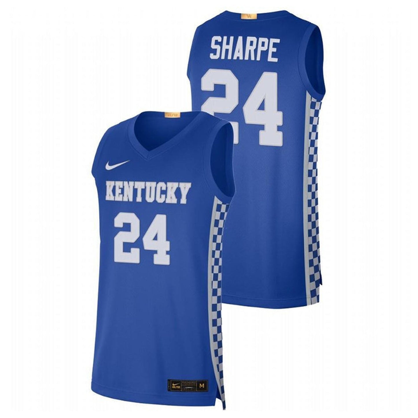 NCAAB Shaedon Sharpe Kentucky Wildcats 24 Jersey