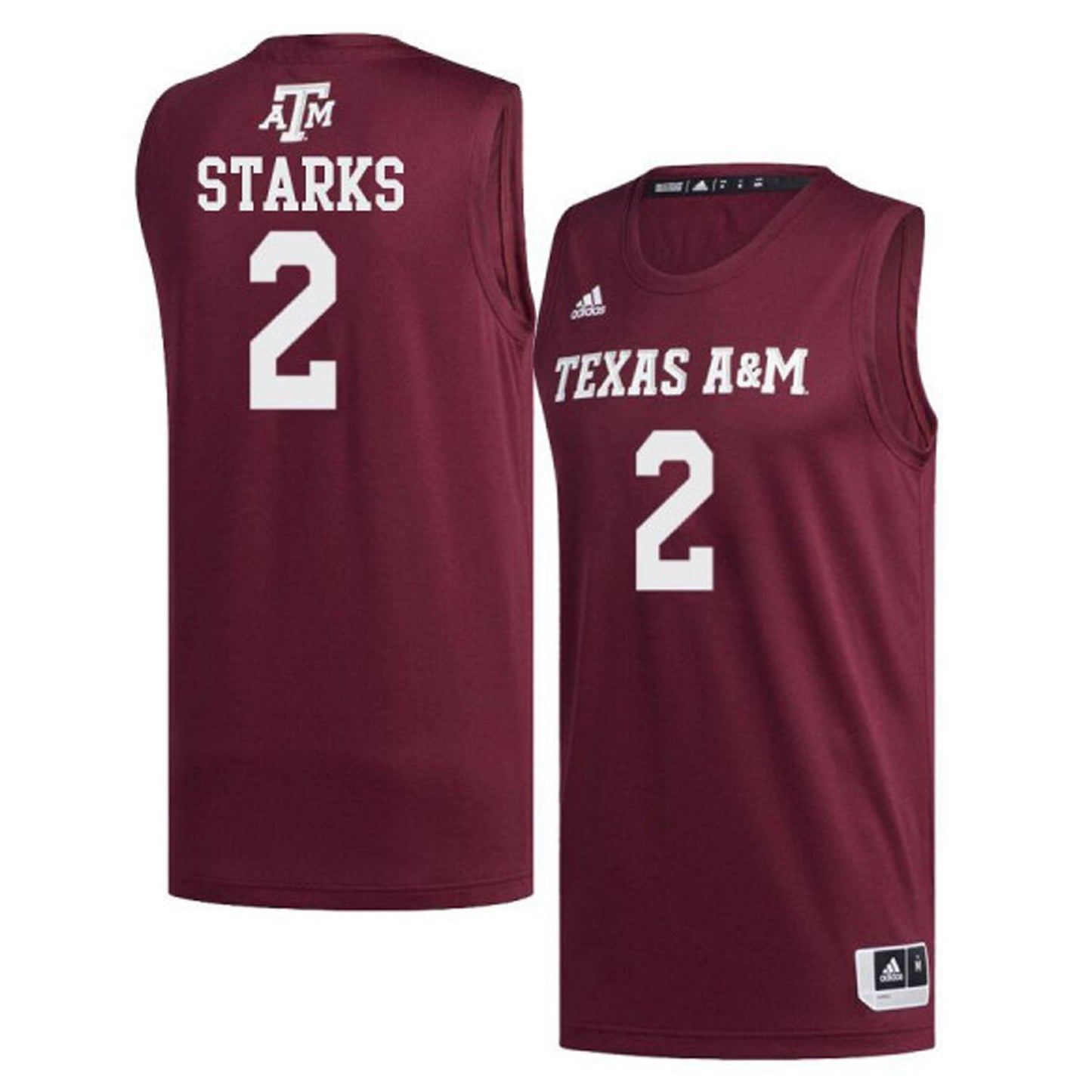NCAAB TJ Starks Texas A&M 2 Jersey