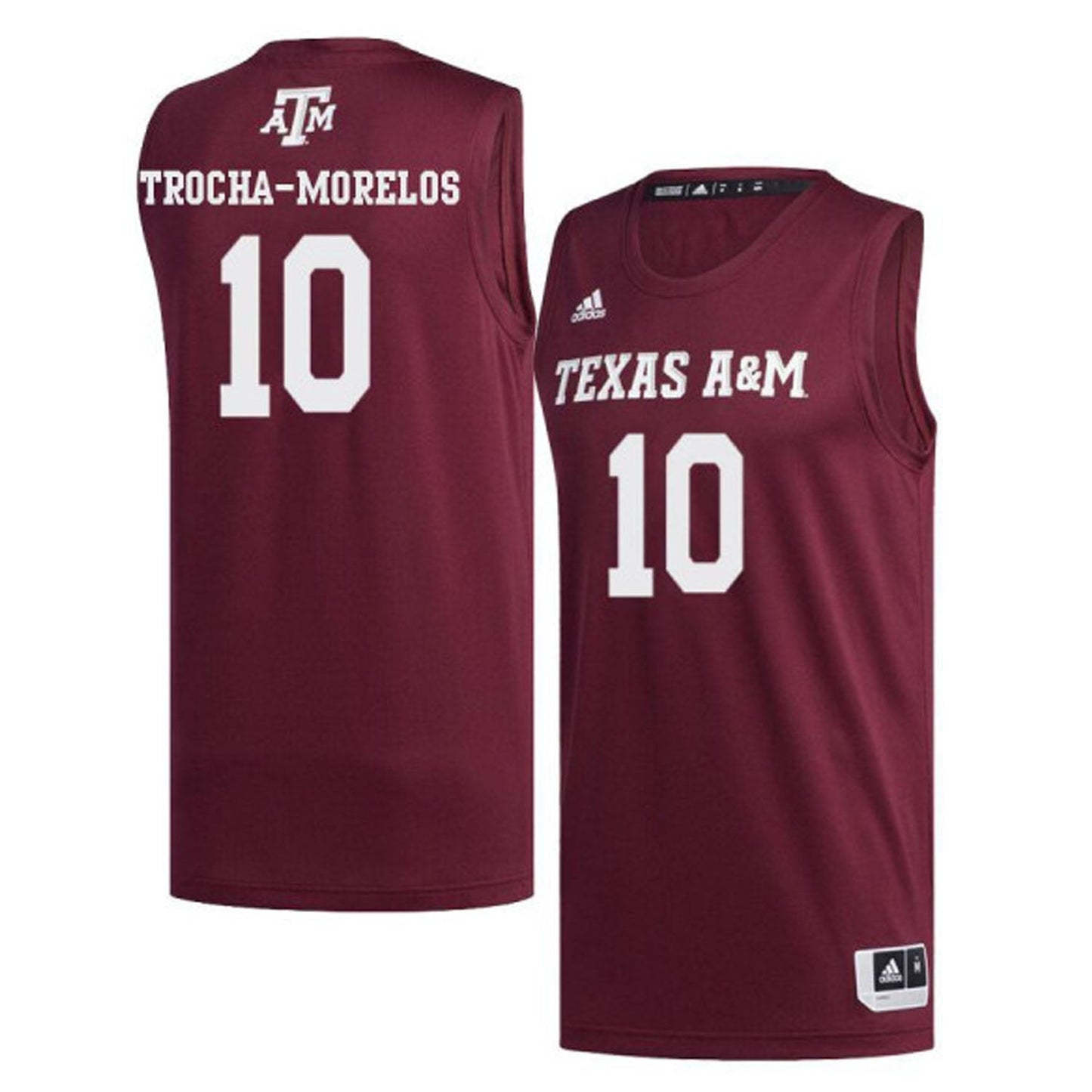 NCAAB Tonny Trocha-Morelos Texas A&M 10 Jersey