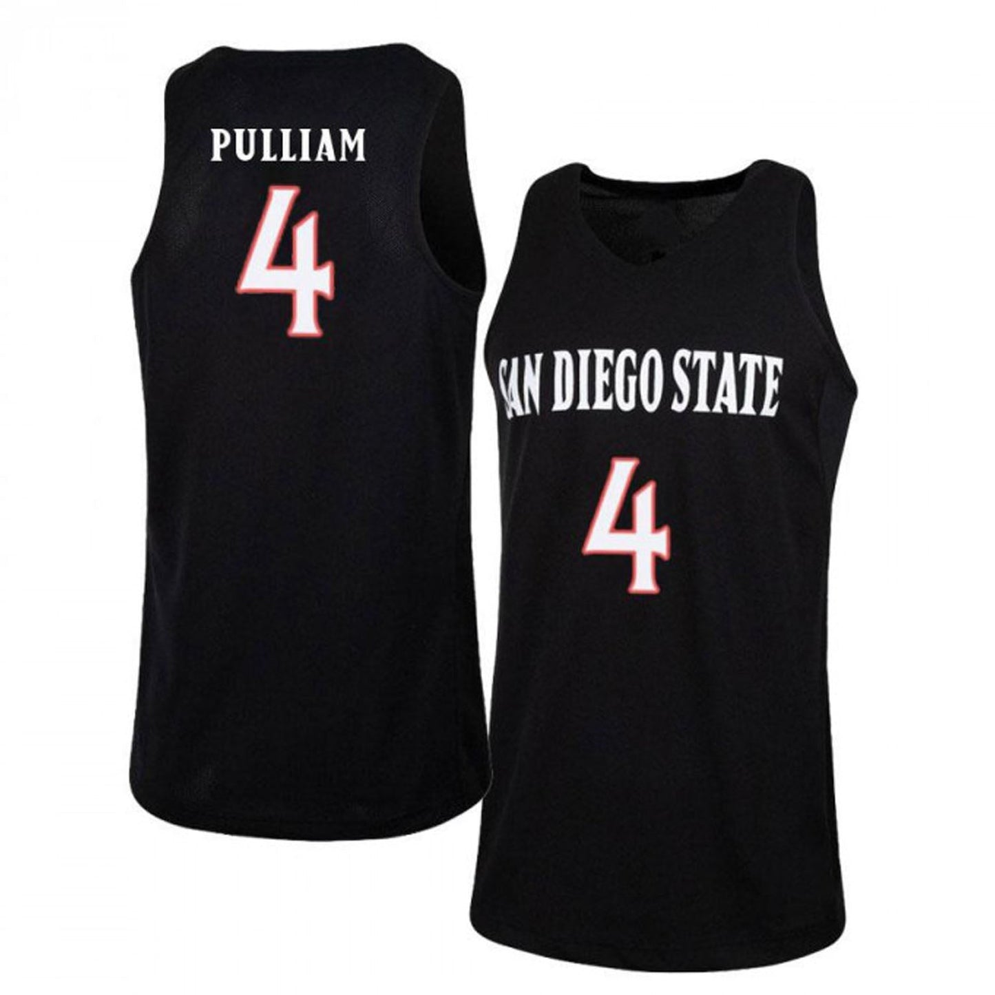 NCAAB Trey Pulliam San Diego State Aztecs 4 Jersey