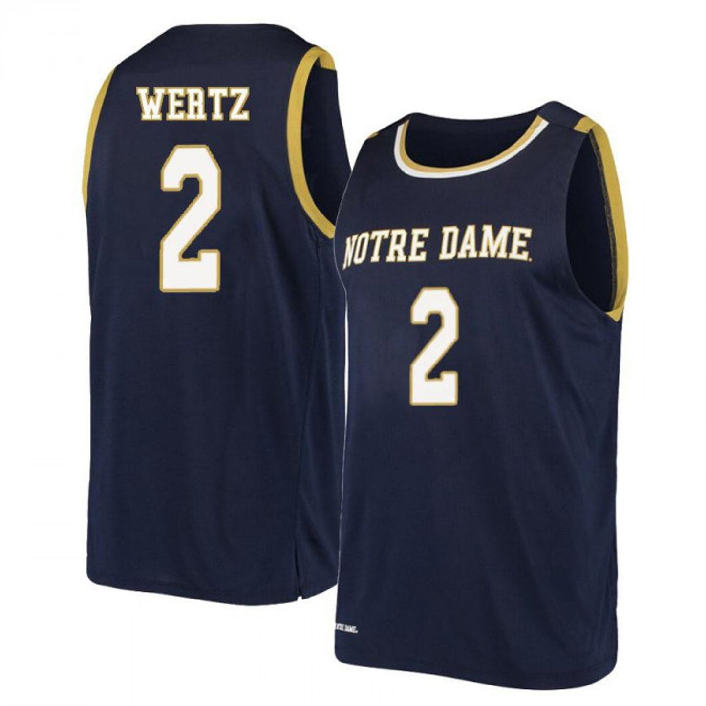 NCAAB Trey Wertz Notre Dame Fighting Irish 2 Jersey