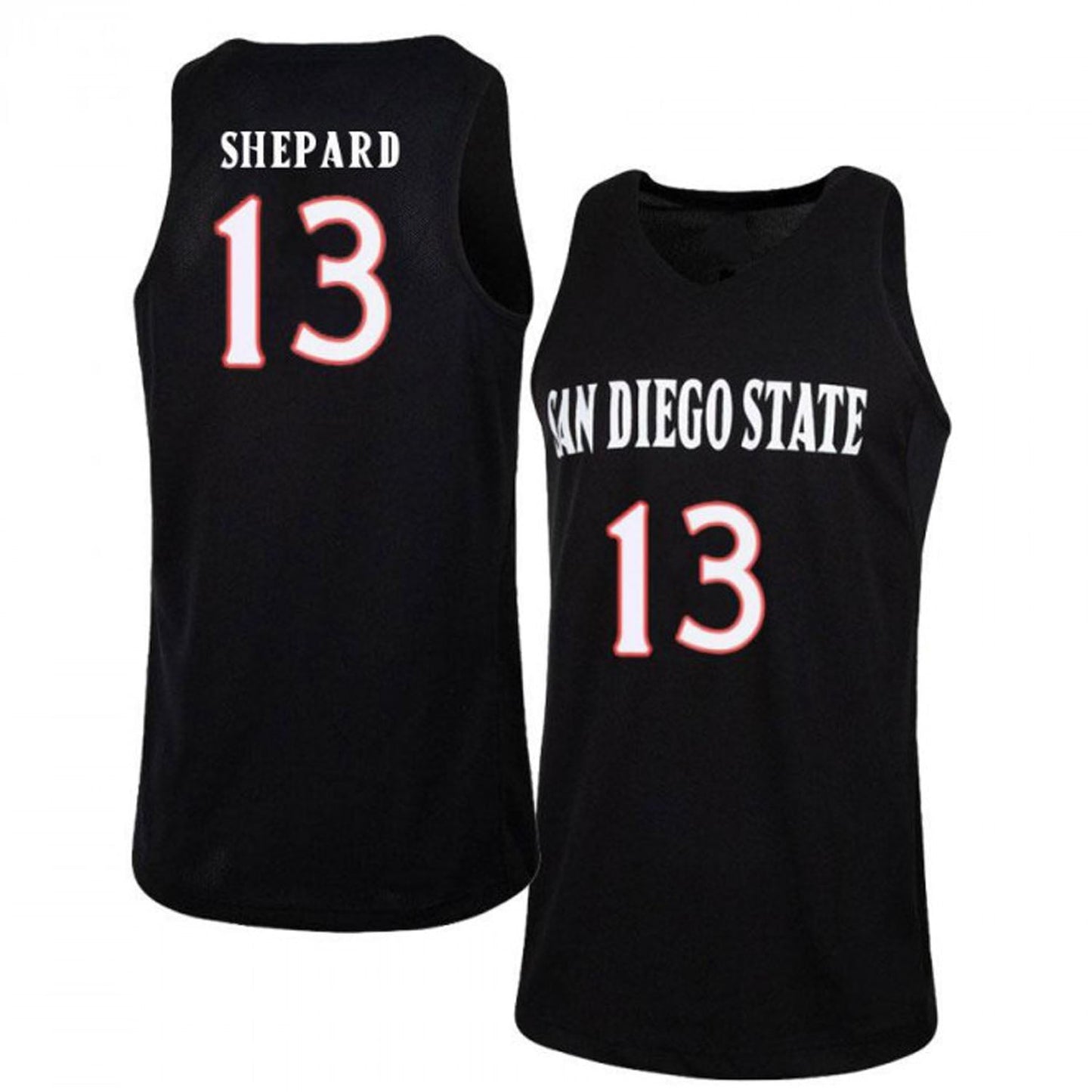 NCAAB Winston Shepard San Diego State Aztecs 13 Jersey