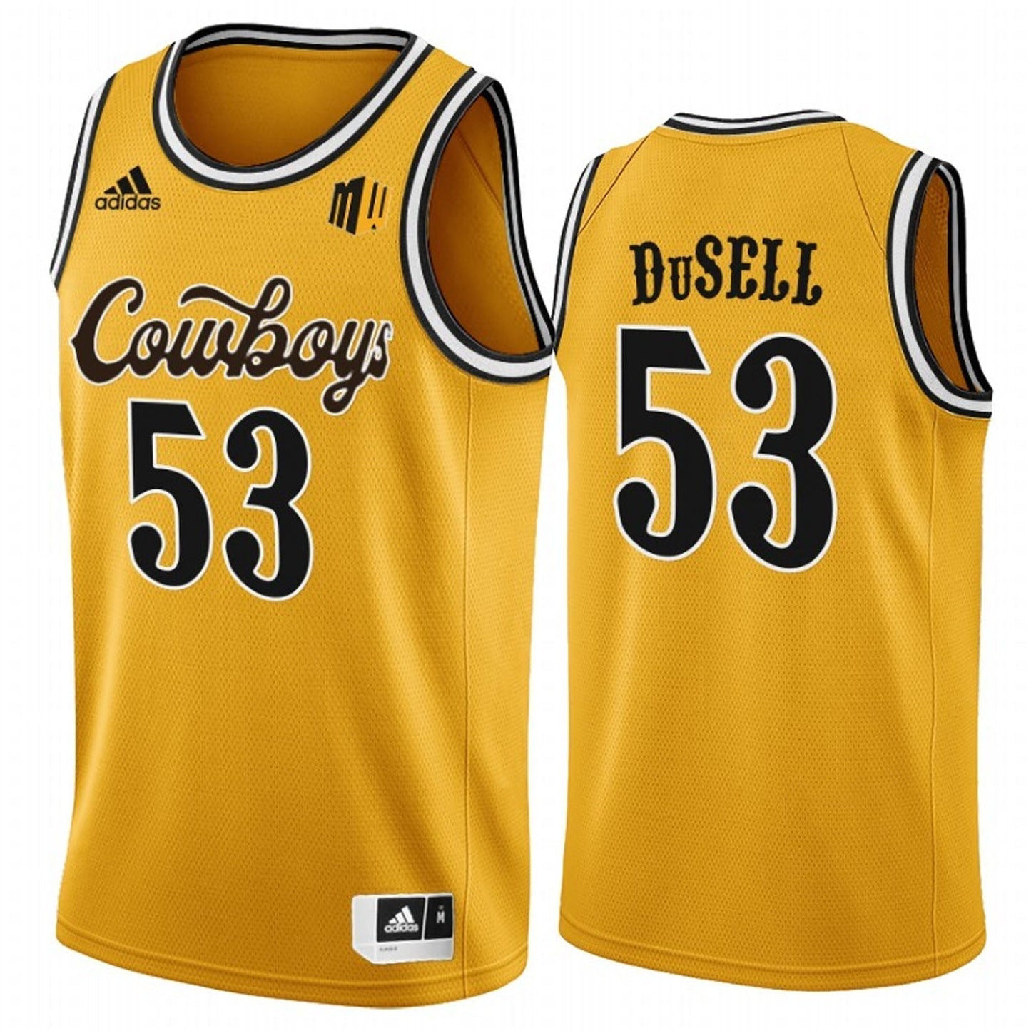 NCAAB Xavier DuSell Wyoming Cowboys 53 Jersey