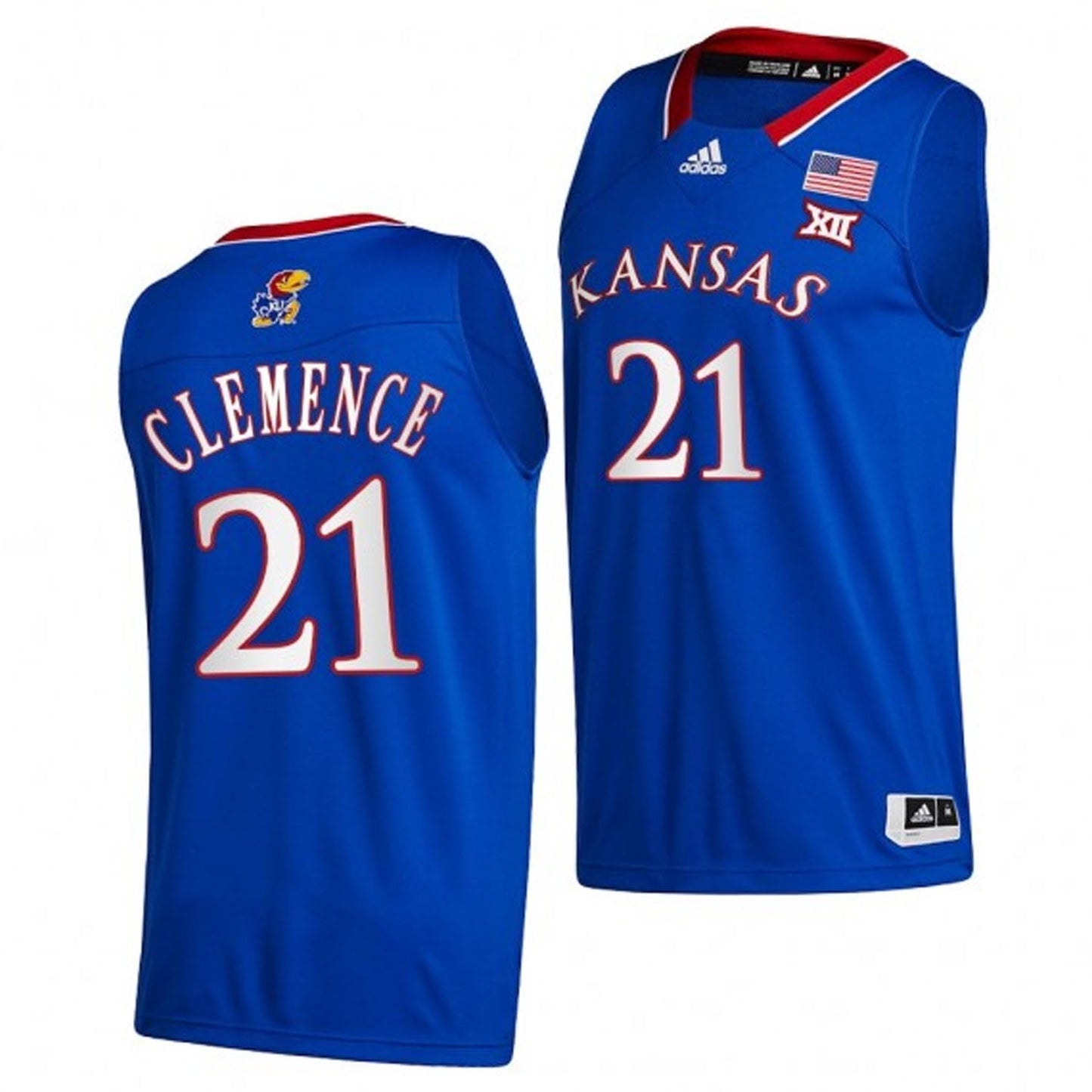 NCAAB Zach Clemence Kansas Jayhawks 21 Jersey