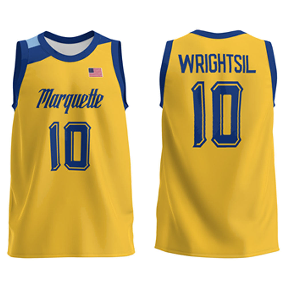NCAAB Zach Wrightsil Marquette Golden Eagles 10 Jersey