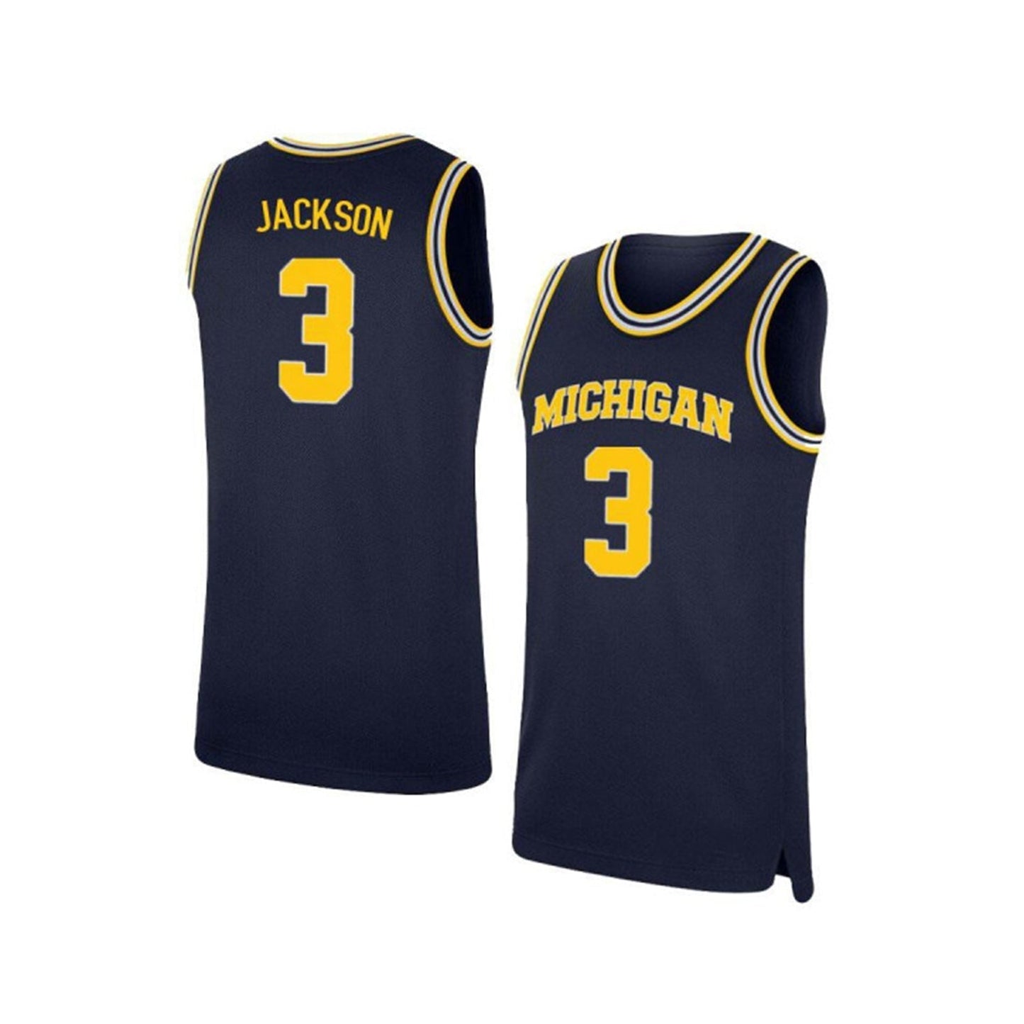 NCAAB Zeb Jackson Michigan Wolverines 3 Jersey
