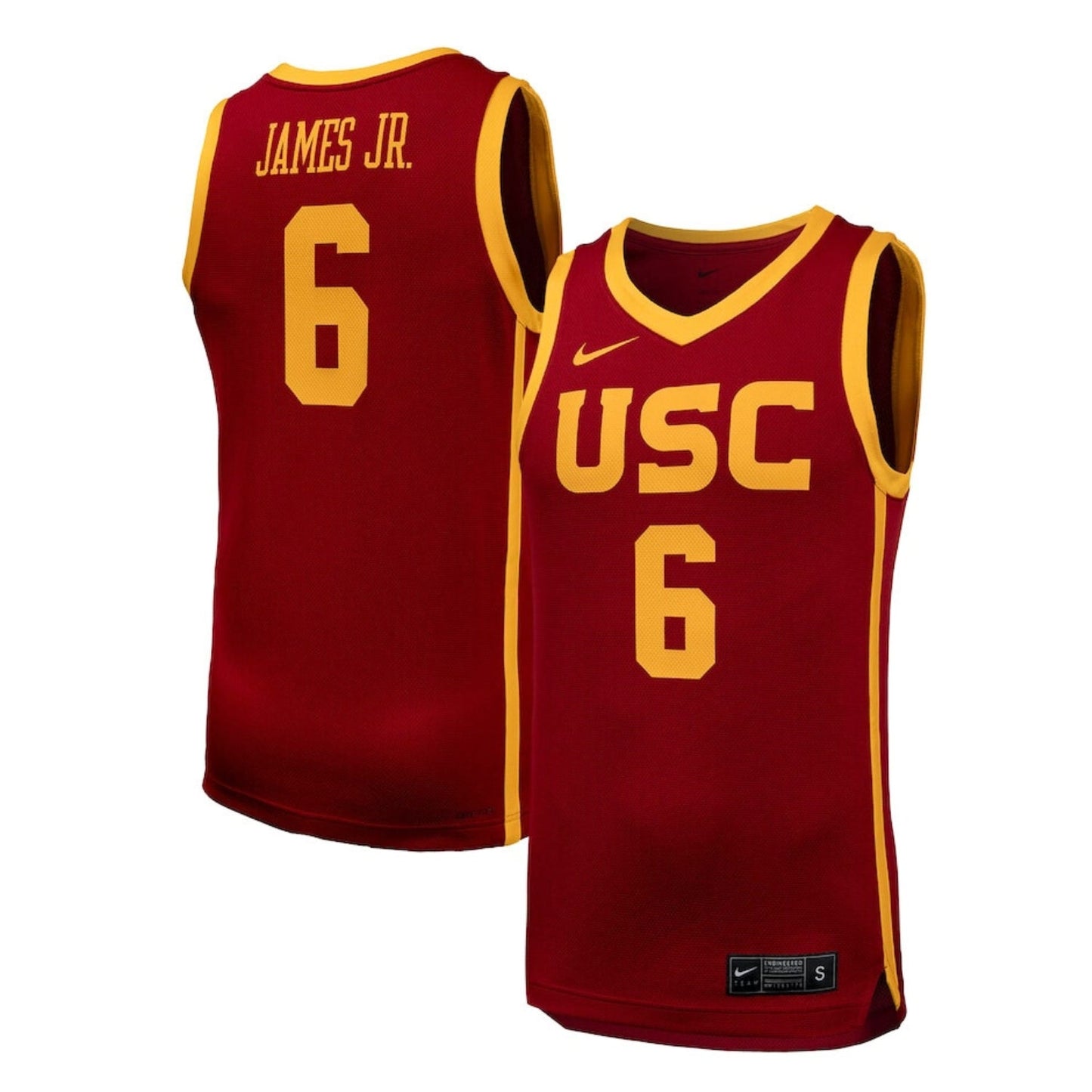 NCAAB Bronny James Jr USC Trojans 6 Jersey