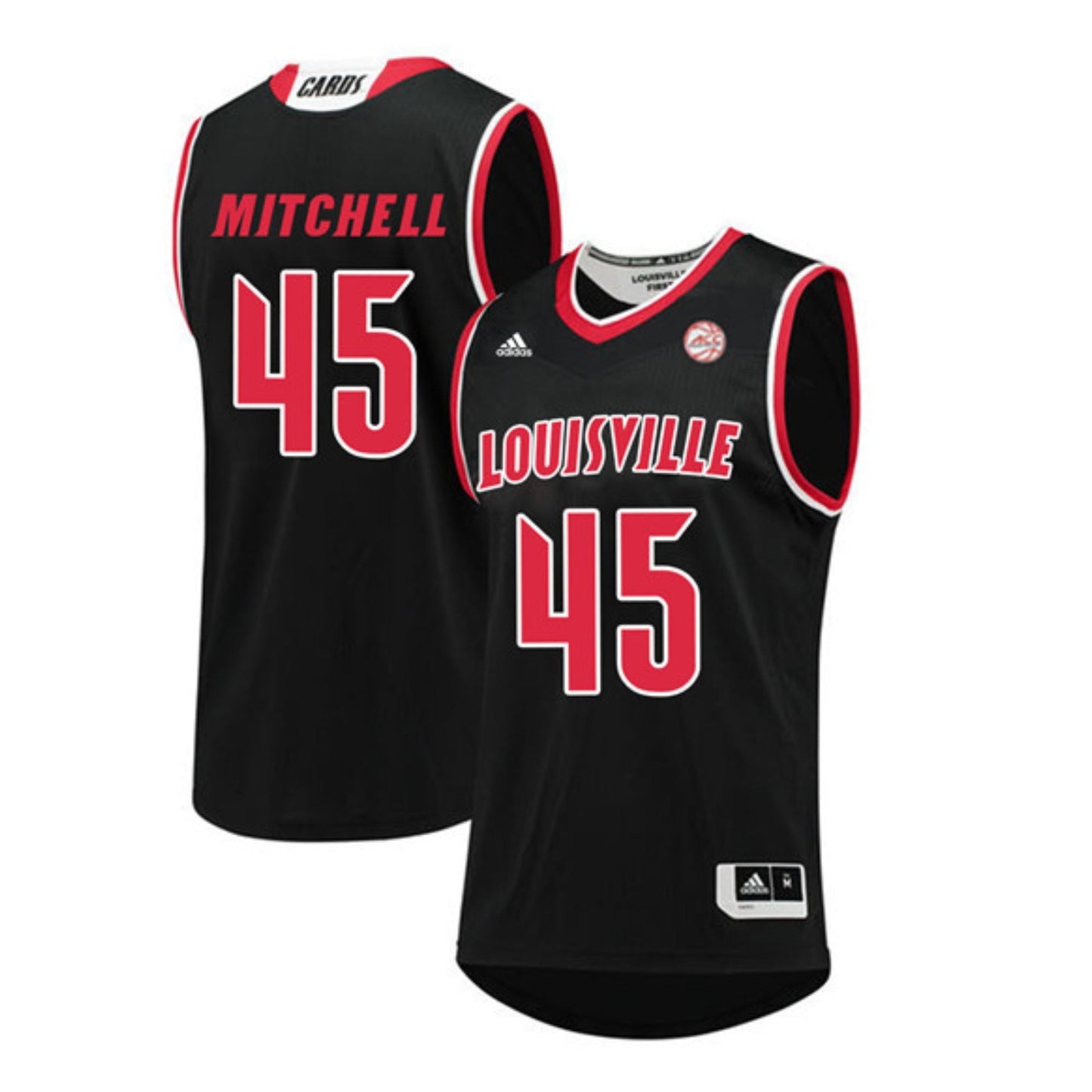 NCAAB Donovan Mitchell Louisville Cardinals 45 Jersey