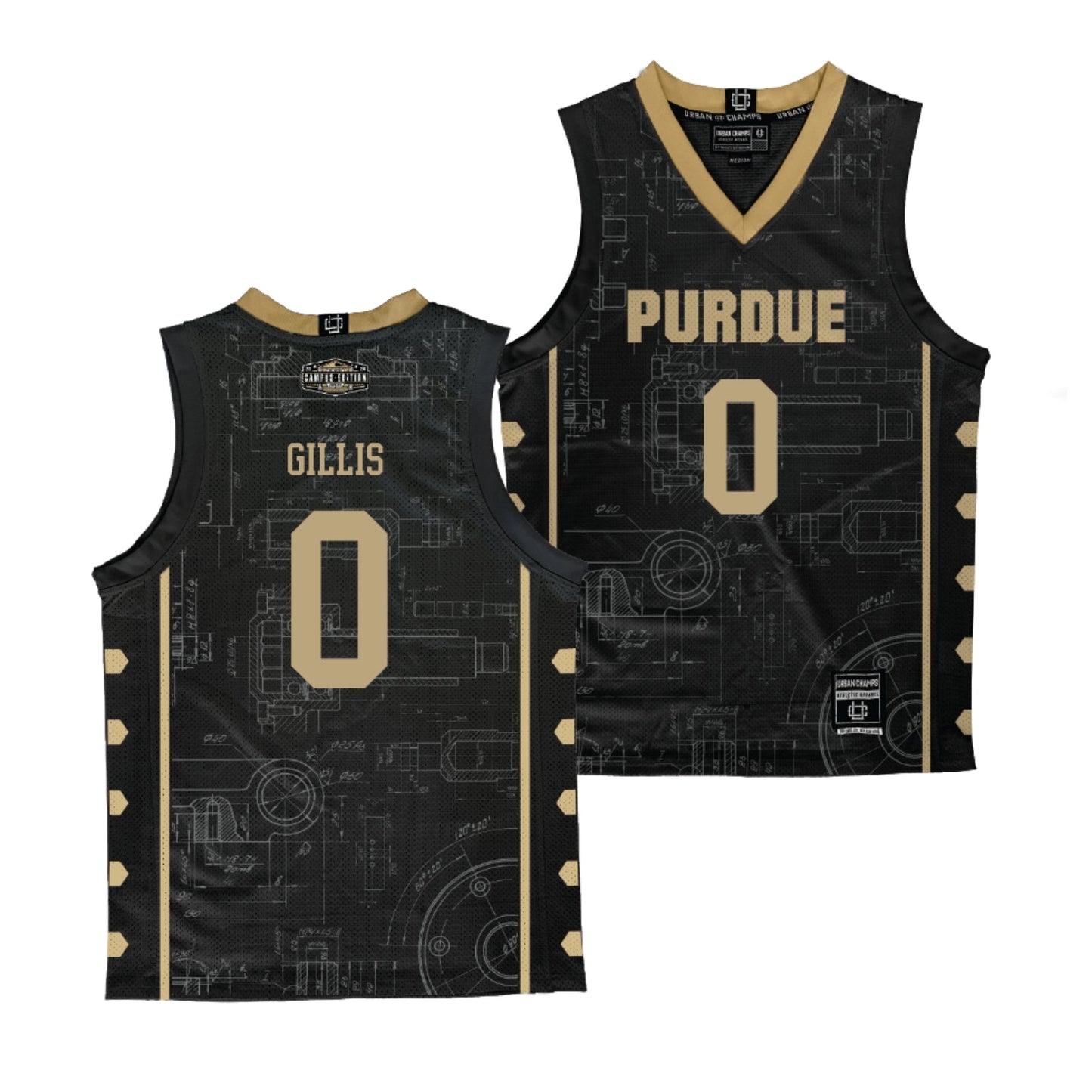 NCAAB Mason Gillis Purdue Boilermakers 0 Jersey