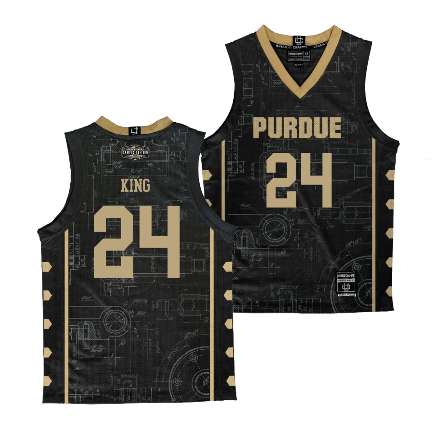 NCAAB Sam King Purdue Boilermakers 24 Jersey