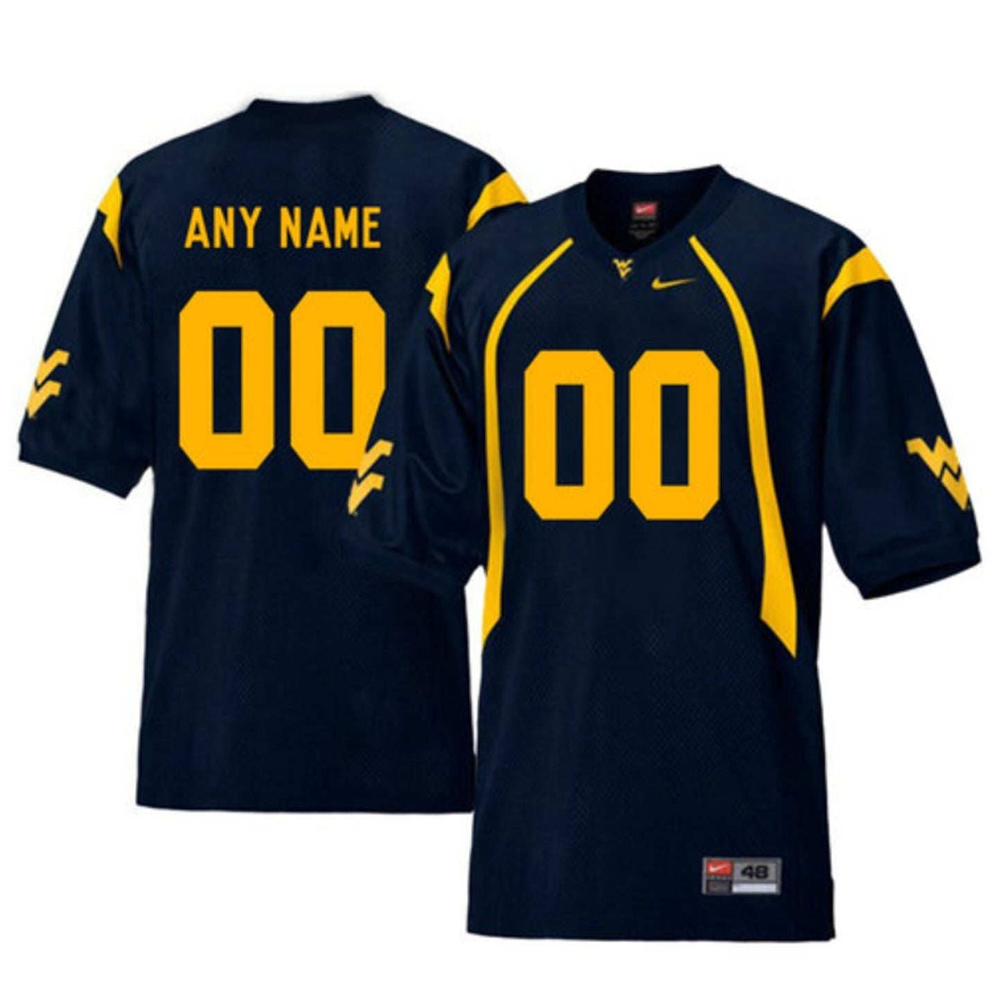 NCAAF West Virginia Mountaineers Custom Jersey