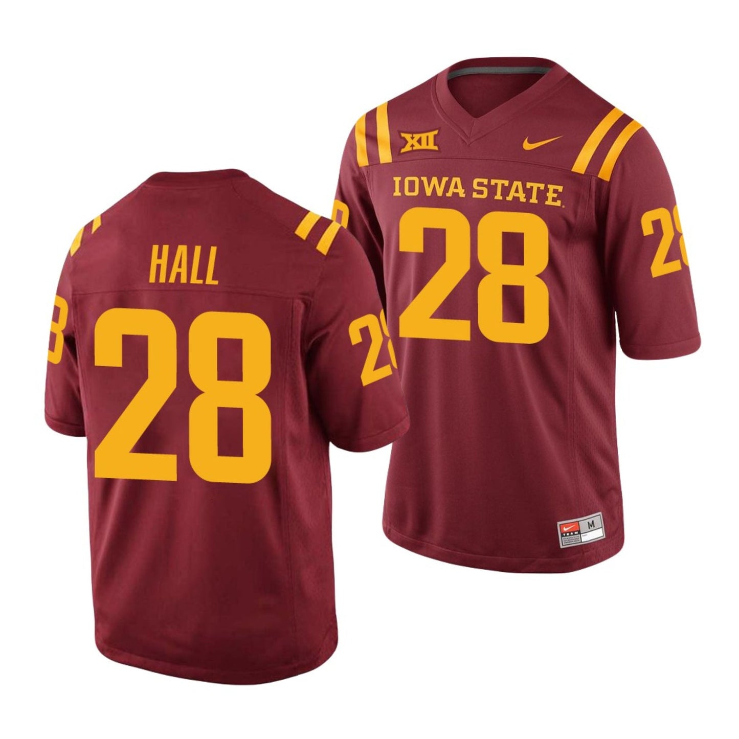 NCAAF Breece Hall Iowa State Cyclones 28 Jersey