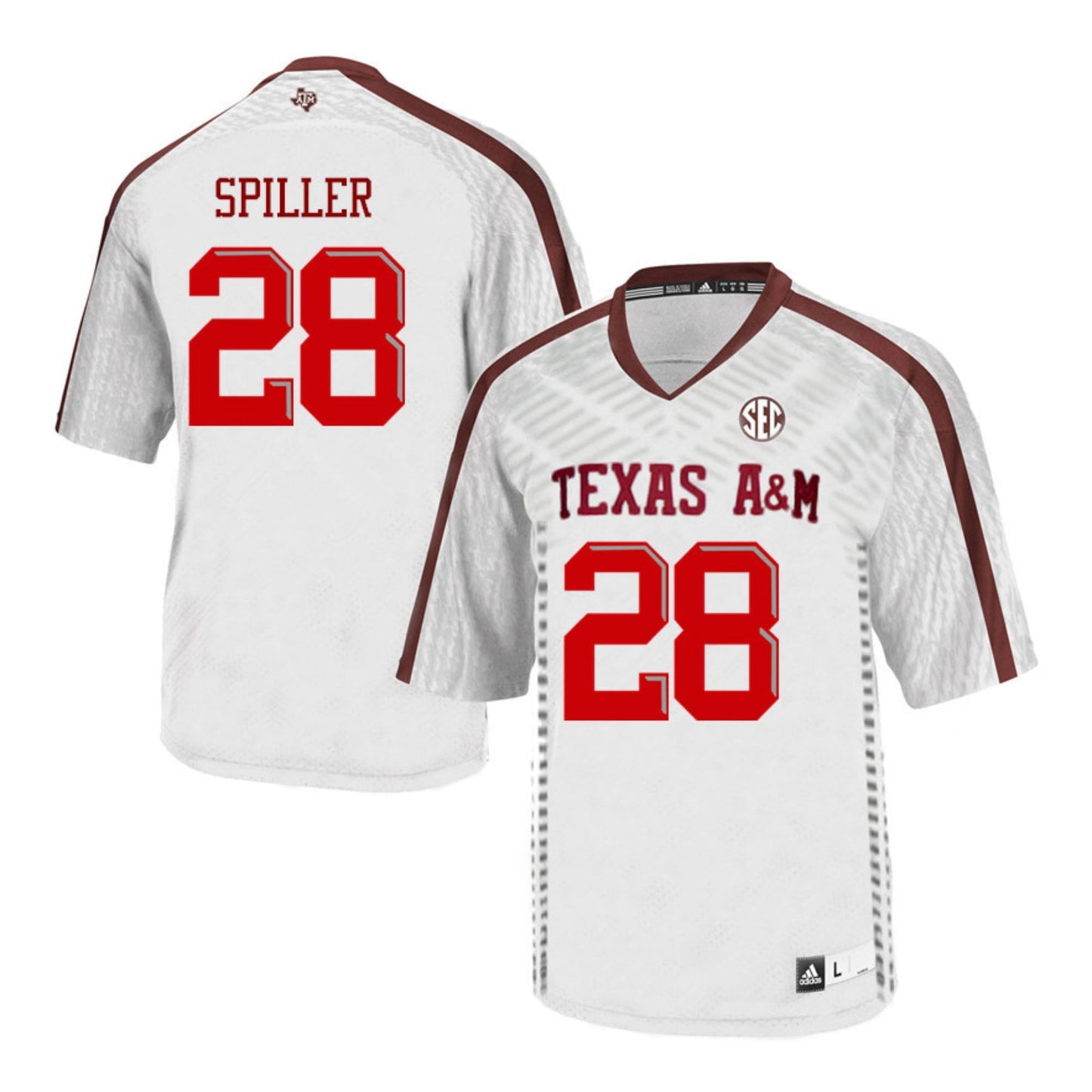 NCAAF Isaiah Spiller Texas A&M Aggies 28 Jersey