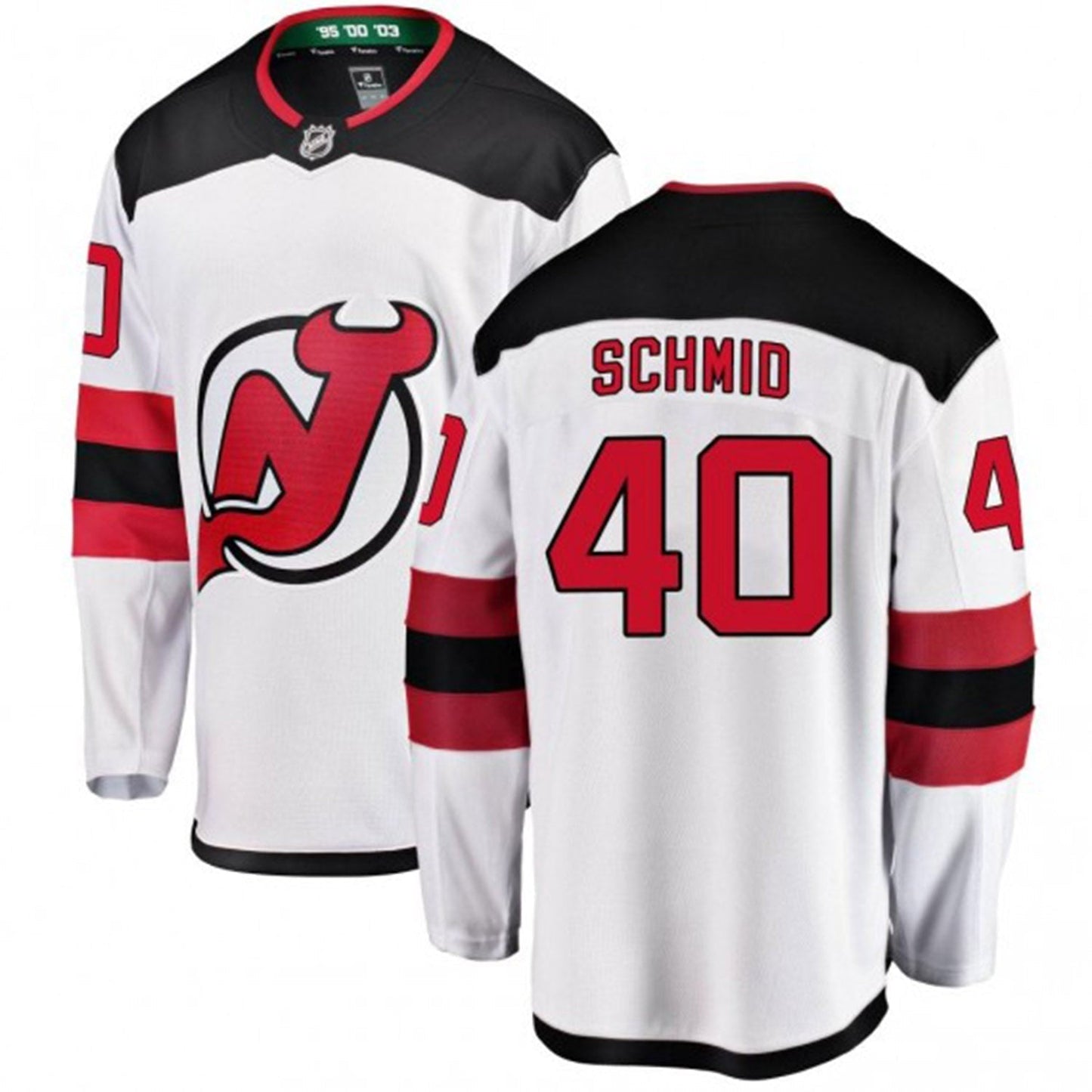 Hockey Akira Schmid New Jersey Devils 40 Jersey