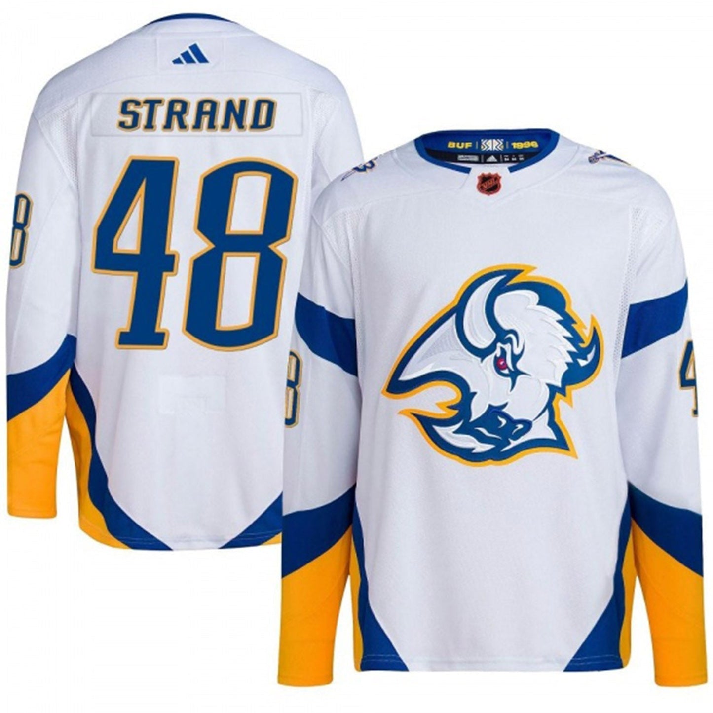 Hockey Austin Strand Buffalo Sabres 48 Jersey