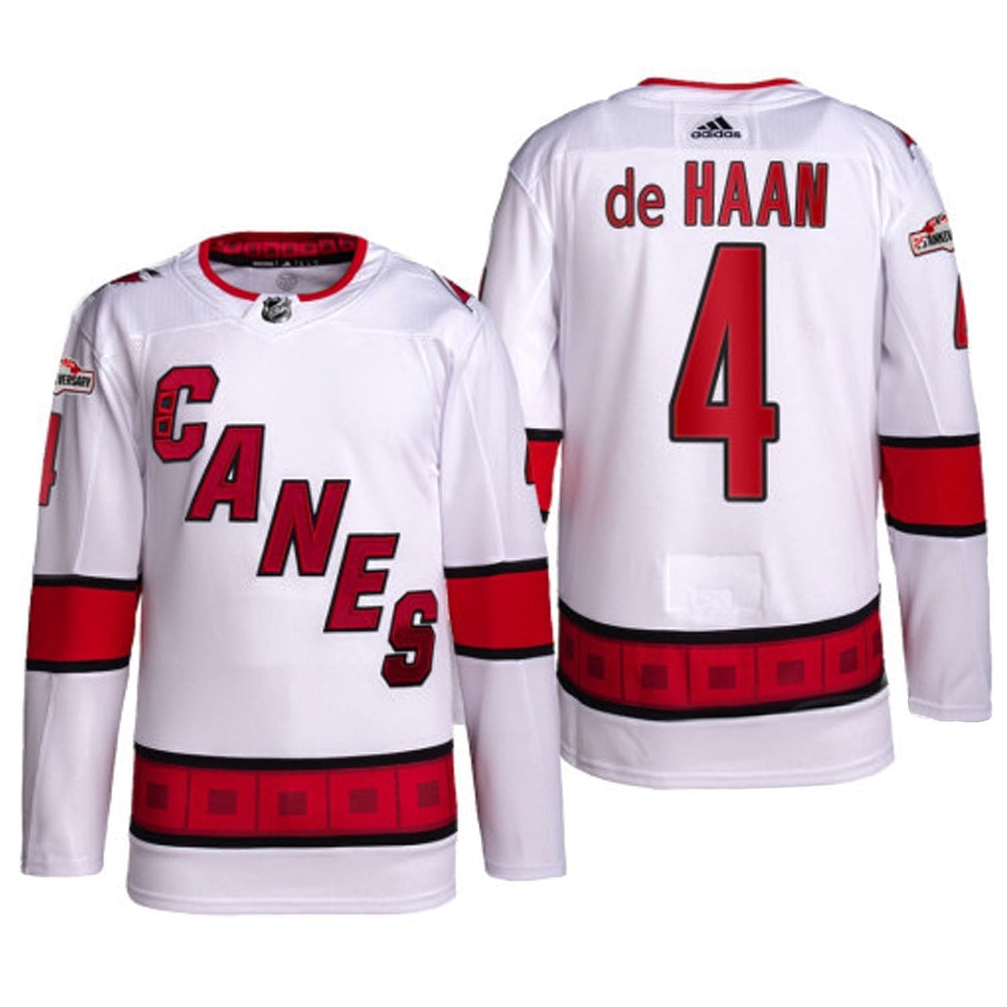 Hockey Calvin de Haan Carolina Hurricanes 4 Jersey