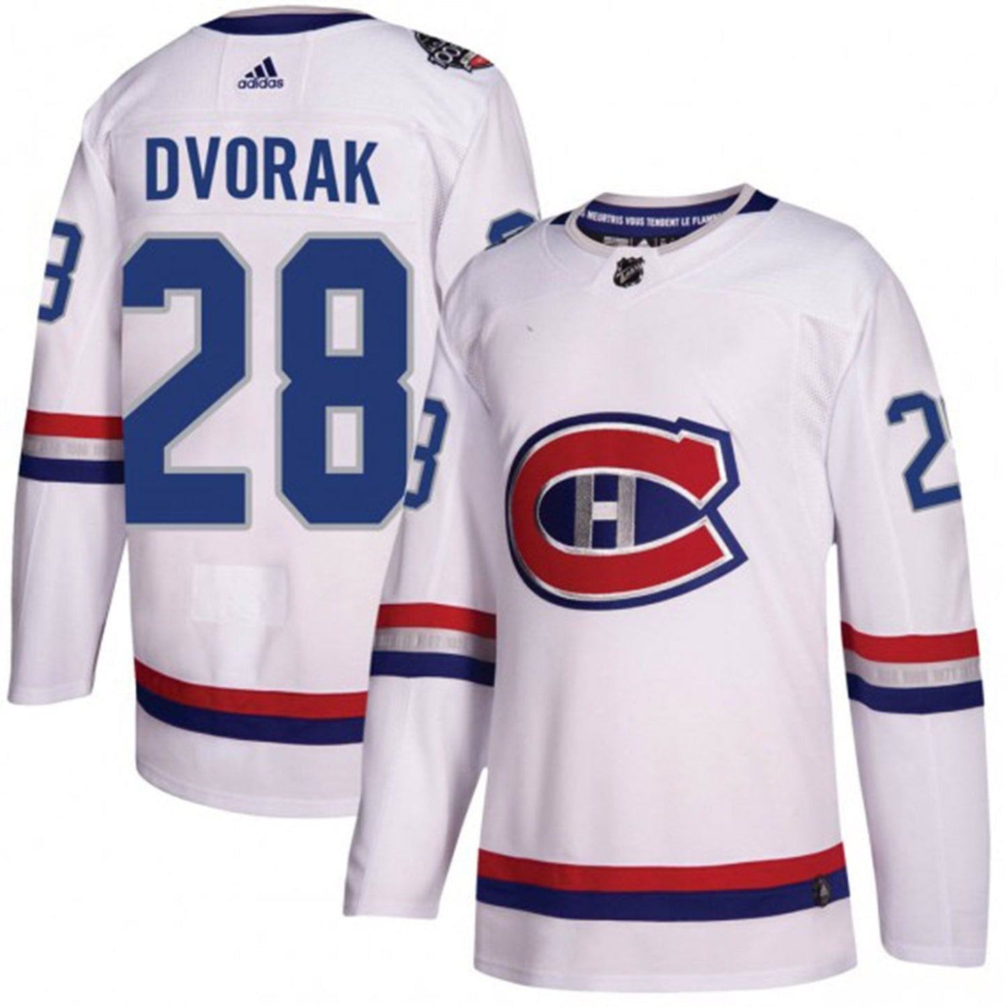 Hockey Christian Dvorak Montreal Canadiens 28 Jersey