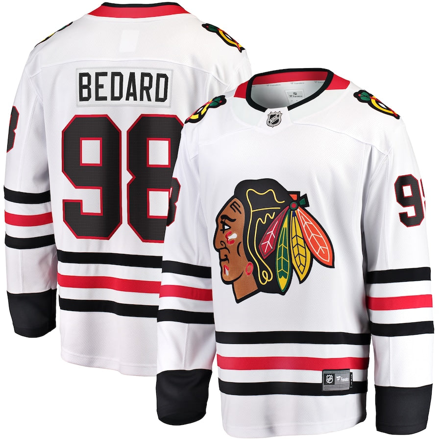 Hockey Connor Bedard Chicago Blackhawks 98 Jersey