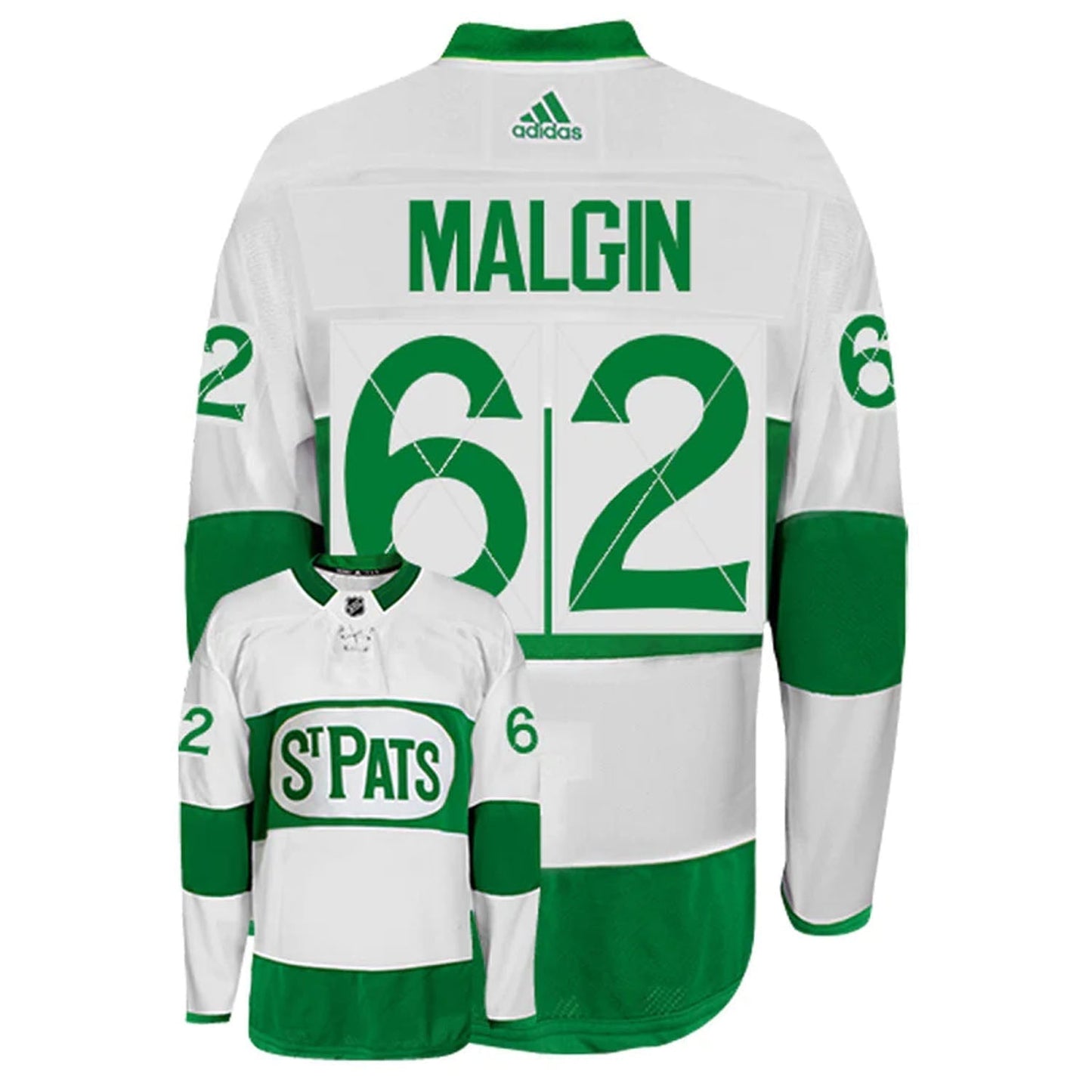 Hockey Denis Malgin Toronto Maple Leafs 62 Jersey