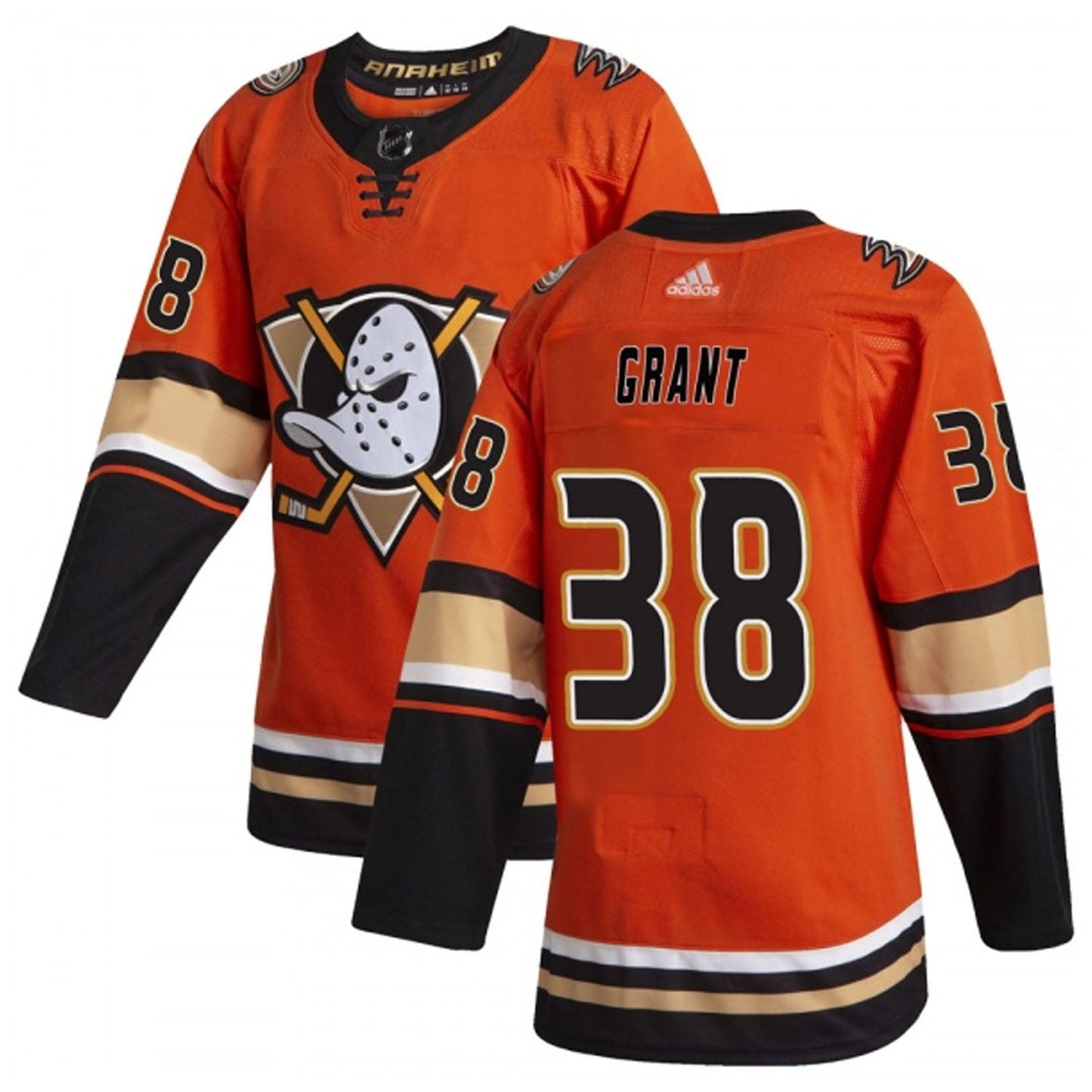 Hockey Derek Grant Anaheim Ducks 38 Jersey