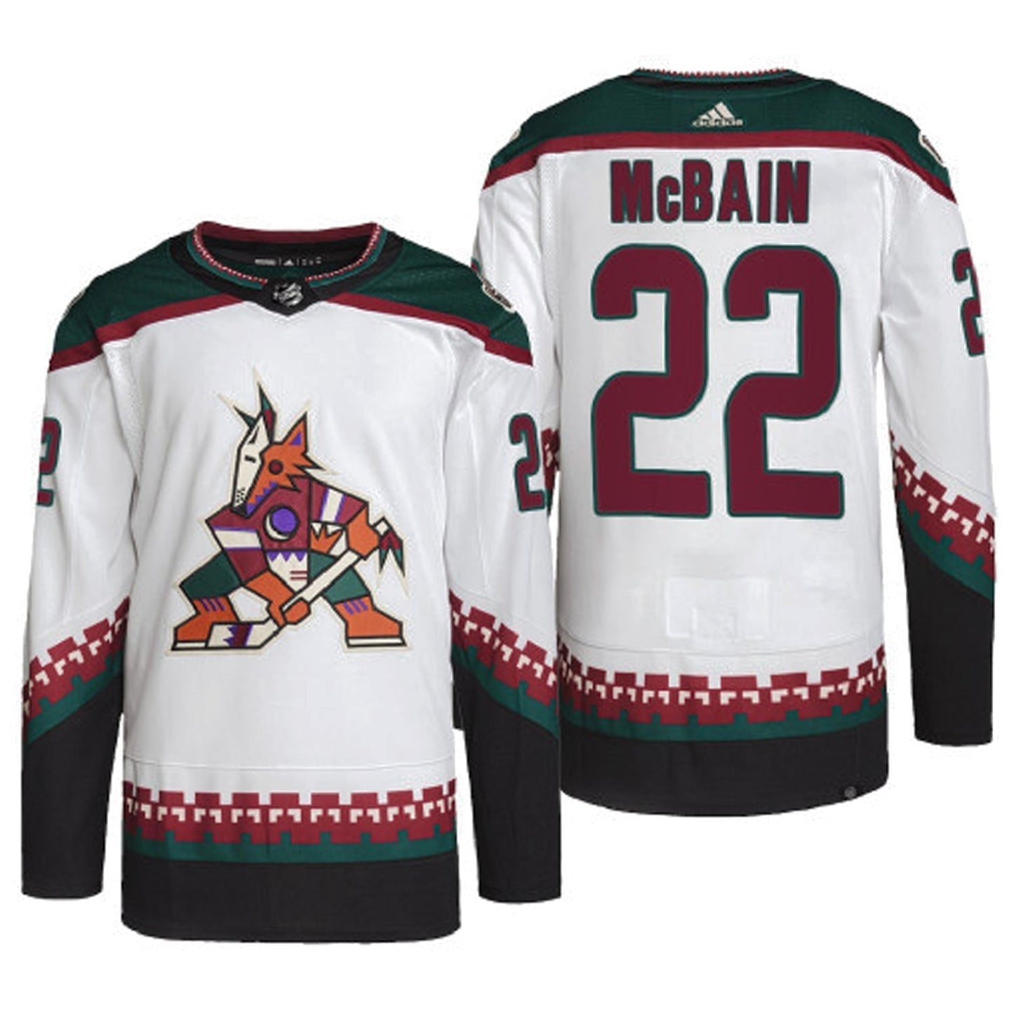 Hockey Jack McBain Arizona Coyotes 22 Jersey