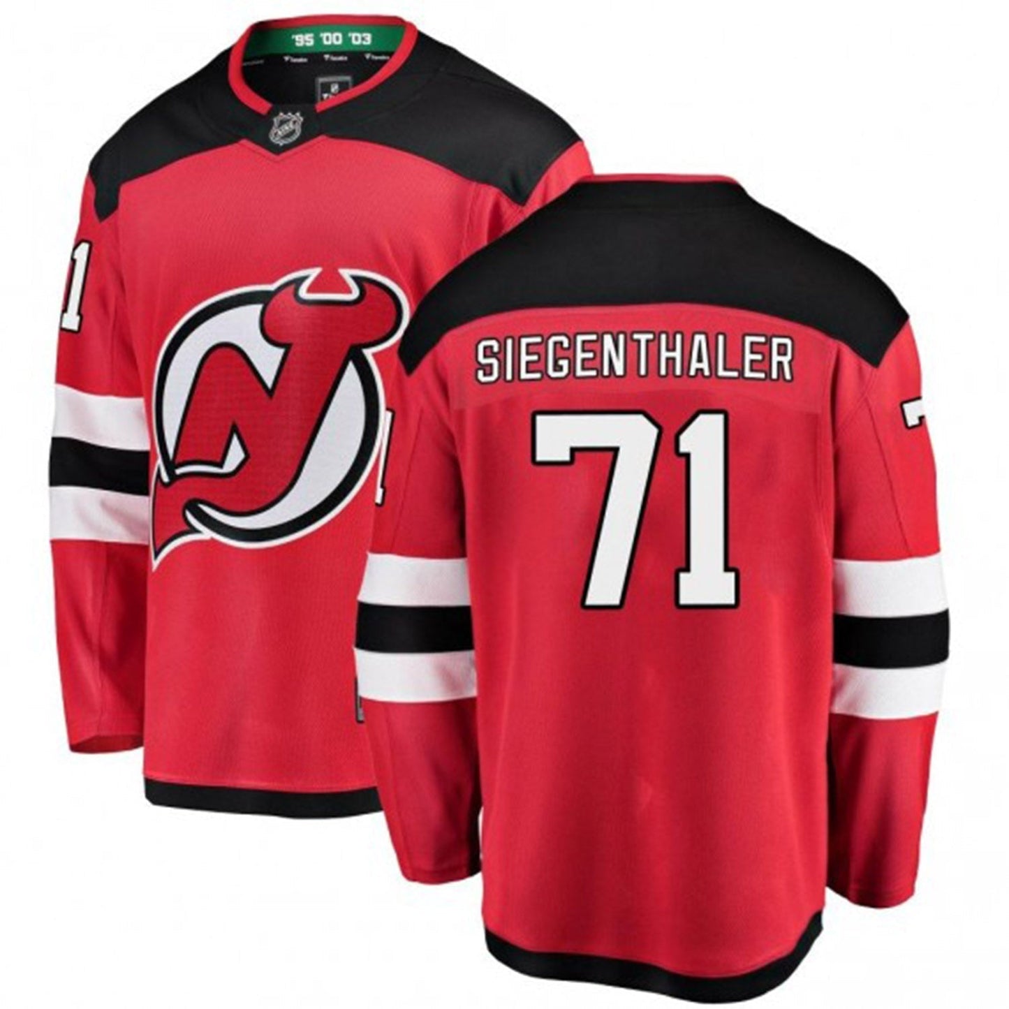 Hockey Jonas Siegenthaler New Jersey Devils 71 Jersey
