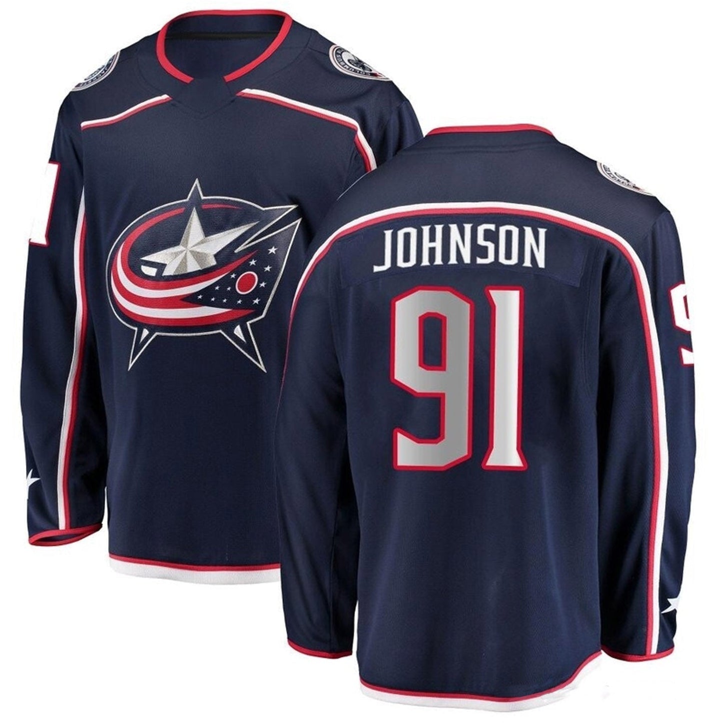 Hockey Kent Johnson Columbus Blue Jackets 91 Jersey