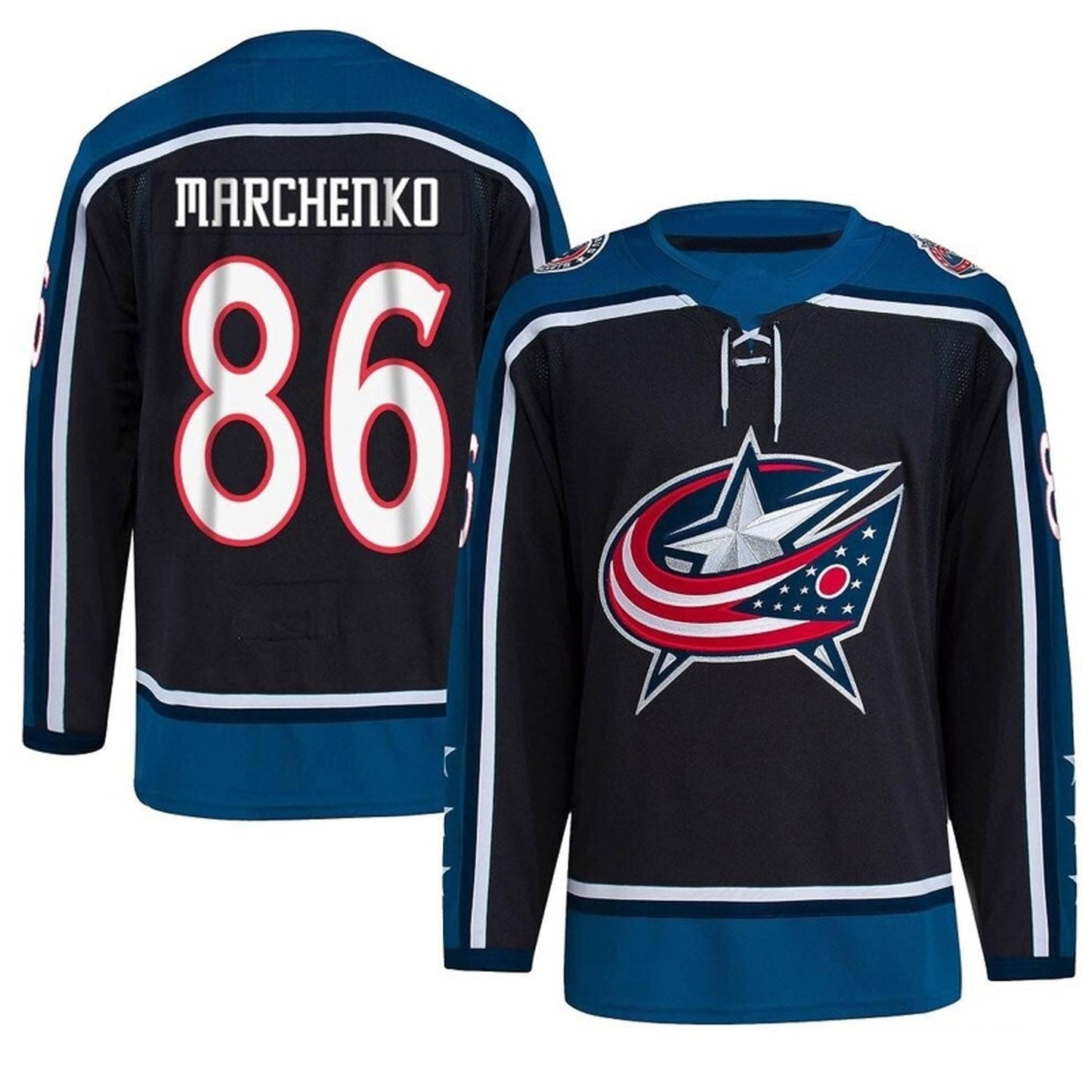 Hockey Kirill Marchenko Columbus Blue Jackets 86 Jersey