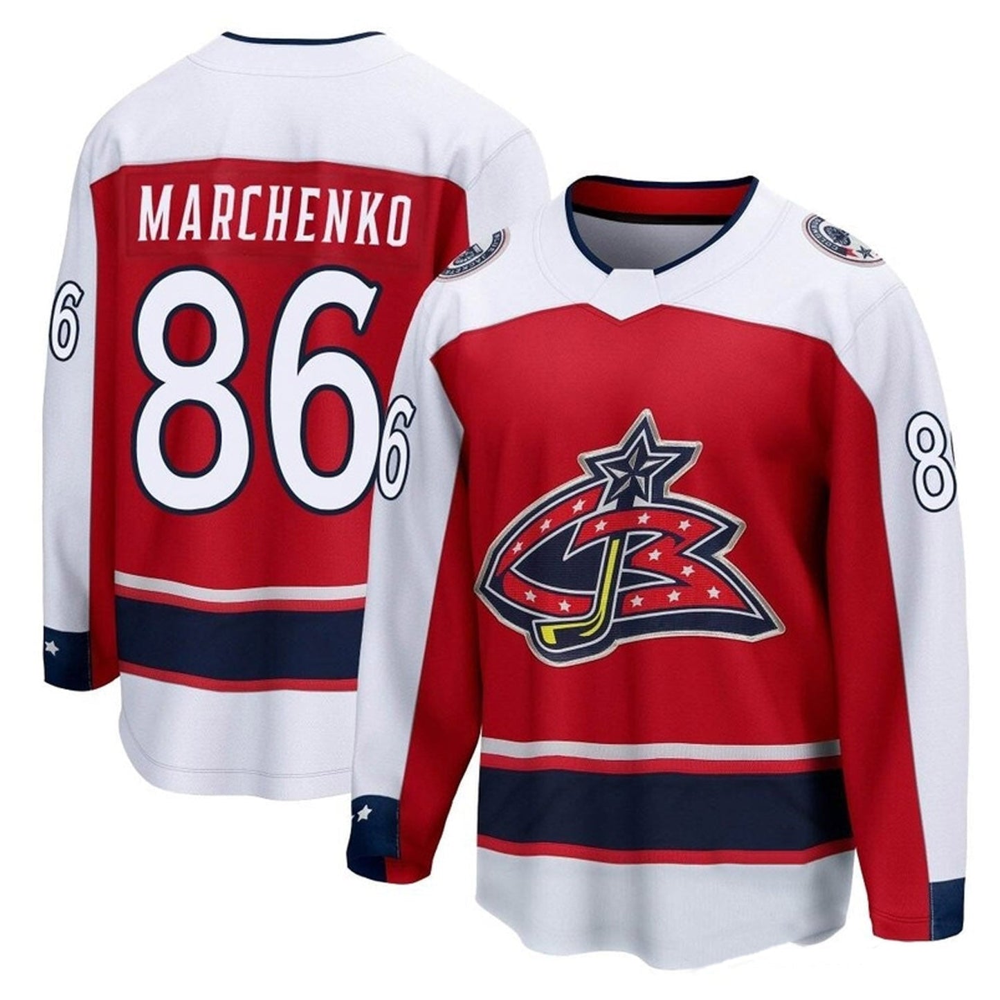Hockey Kirill Marchenko Columbus Blue Jackets 86 Jersey