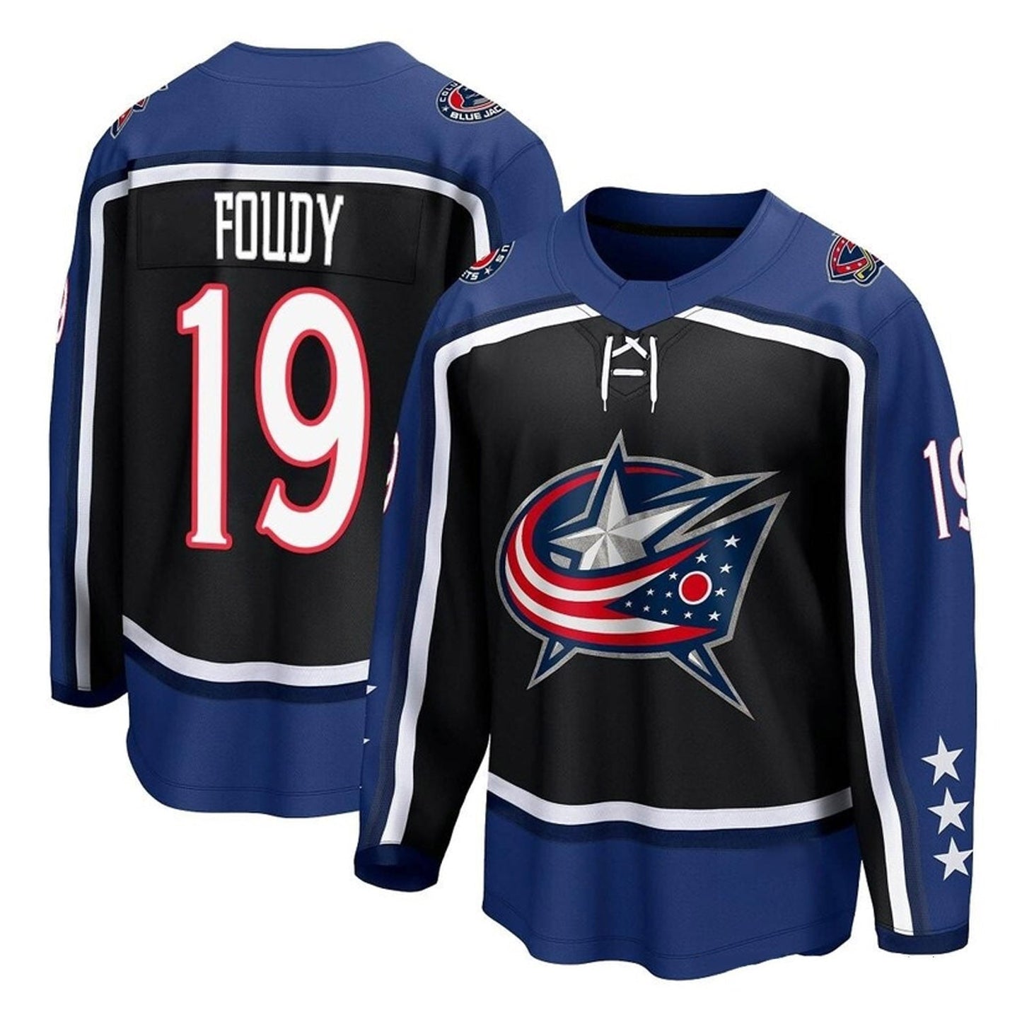 Hockey Liam Foudy Columbus Blue Jackets 19 Jersey